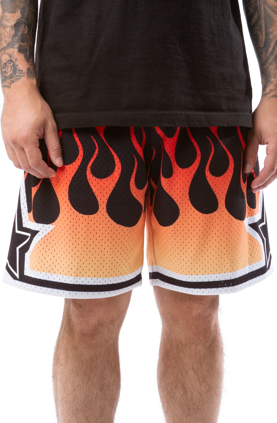 MITCHELL AND NESS Orlando Magic Flames 1994-95 Swingman Shorts ...