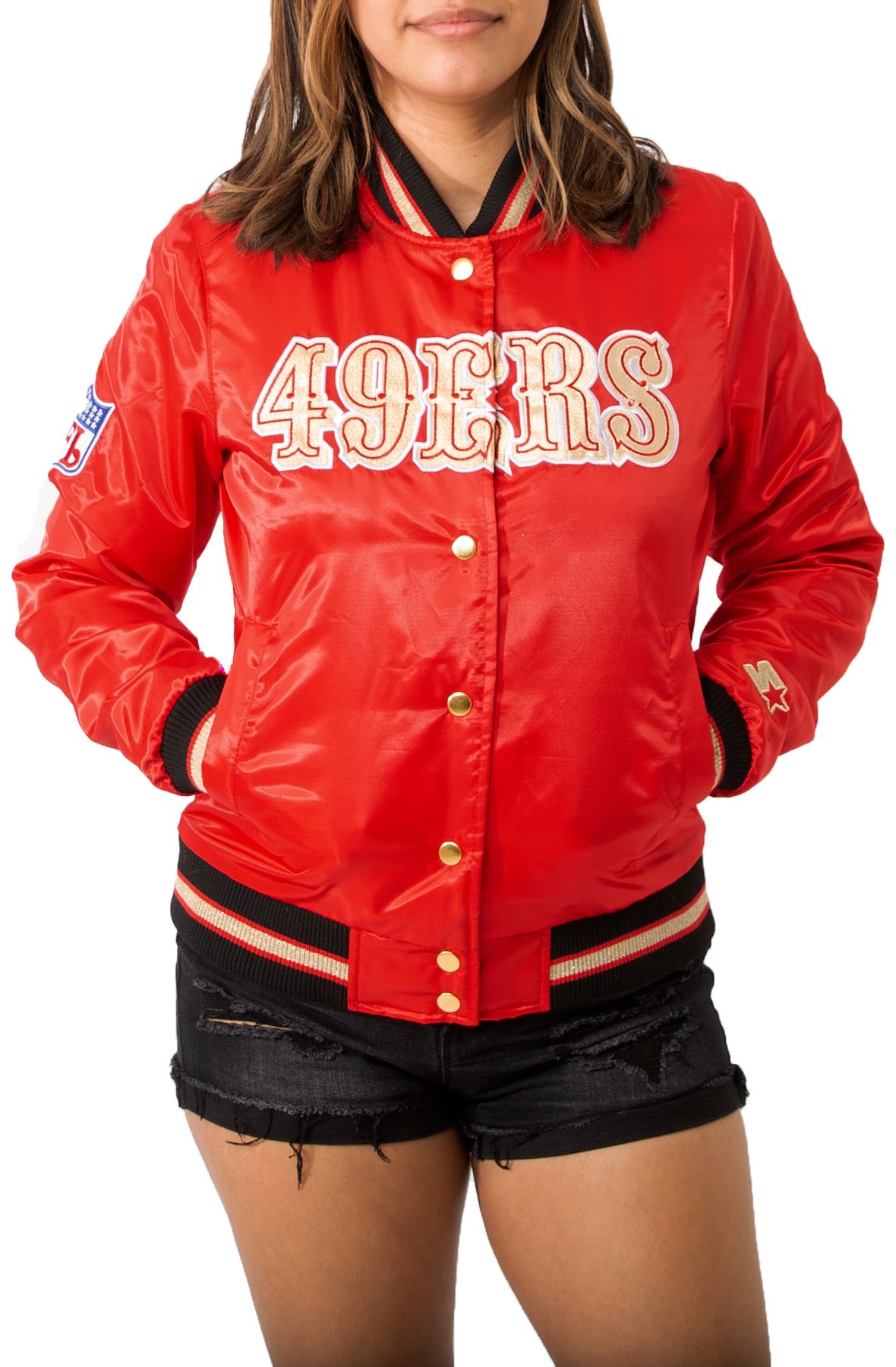 Red San Francisco 49ERS Bomber Jacket - Jackets Expert