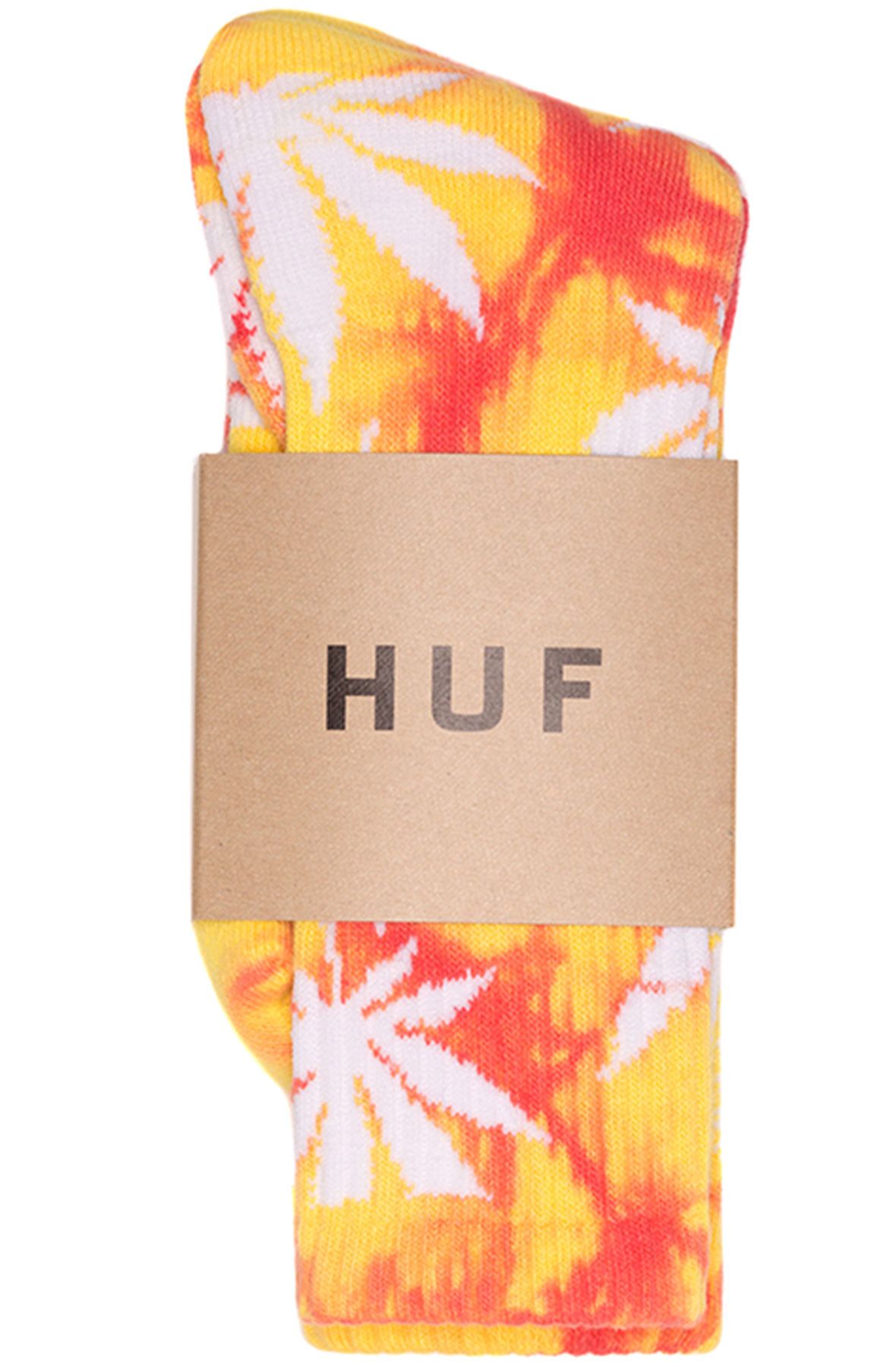 Hyfa Socks HUF The Tie Dye Plantlife Socks in Yellow & Magenta SK51003-YLM - Shiekh