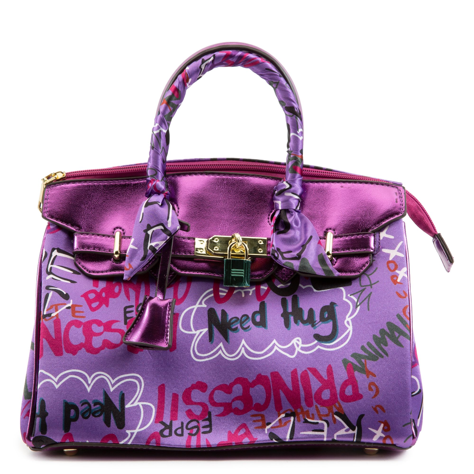 MATA GROUPS USA Graffiti Tote Handbag MT-00002-YELGRF - Shiekh