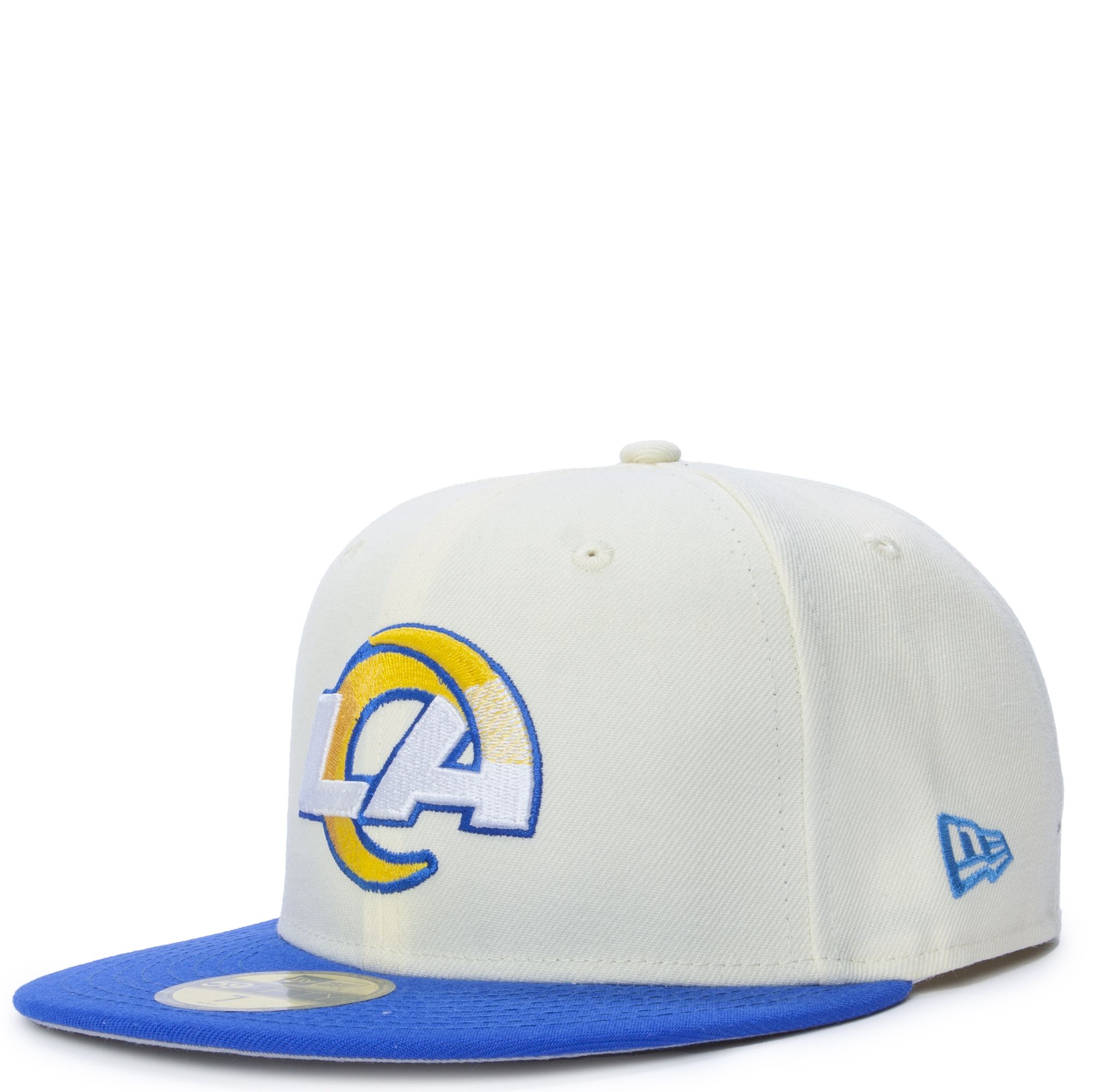 LOS ANGELES RAMS 75TH ANNIVERSARY SOFT YELLOW BRIM NEW ERA FITTED