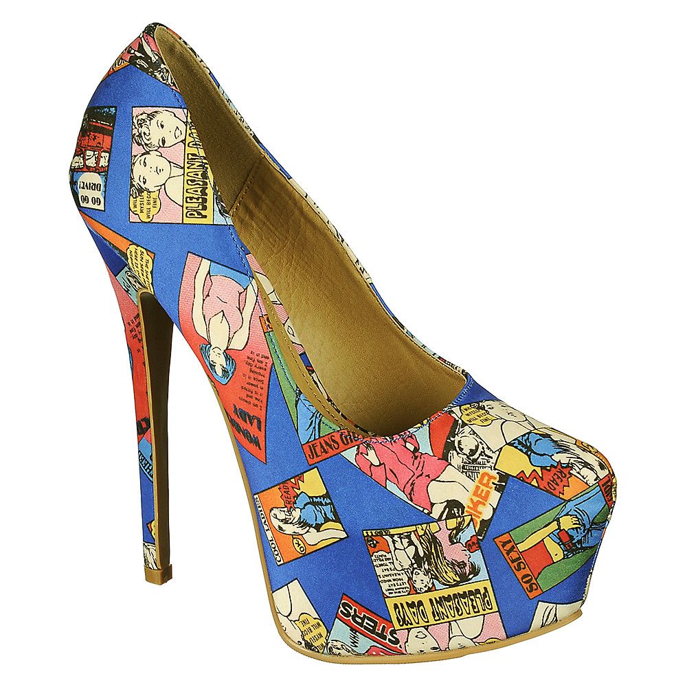 multi coloured stilettos