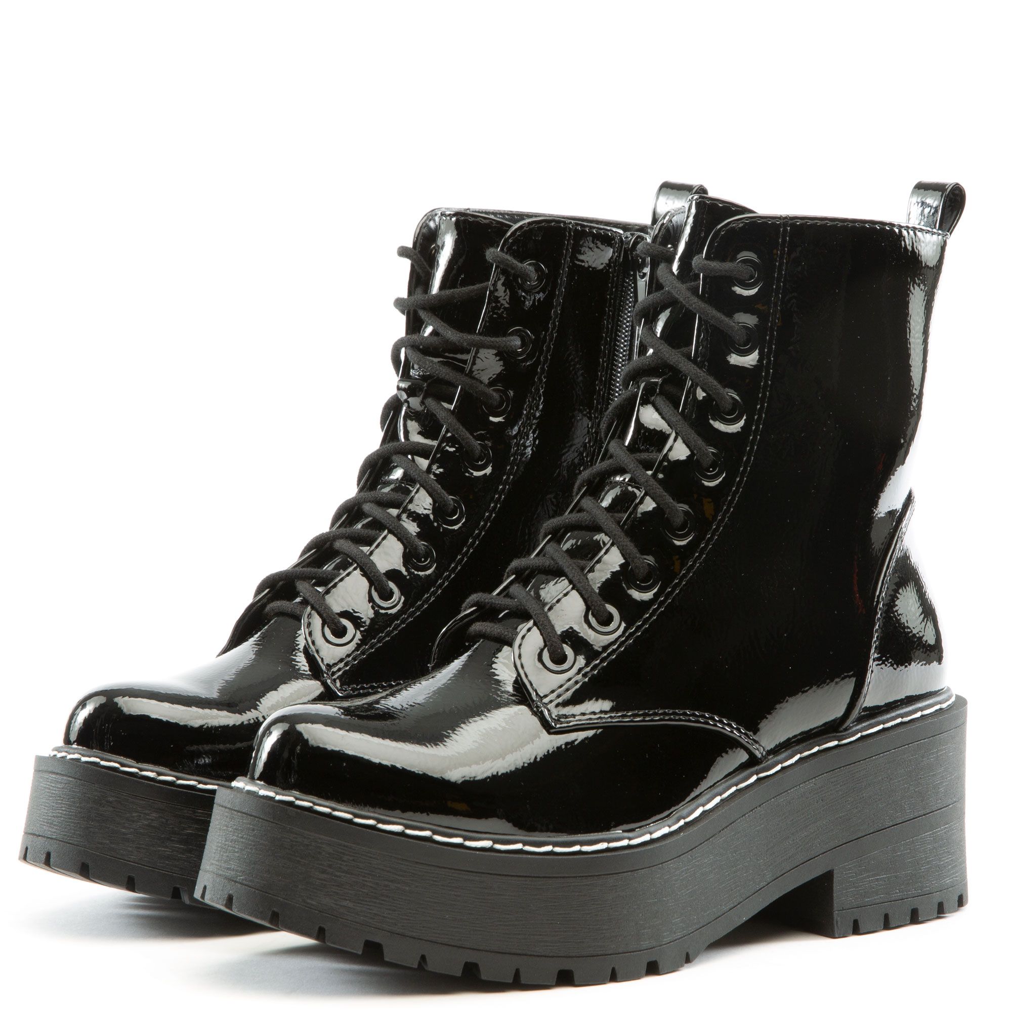 FORTUNE DYNAMICS FlingS Platform Combat Boots FD FLINGSCRKPTBLK Shiekh