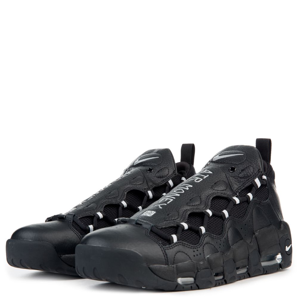 Air more money deals black metallic silver