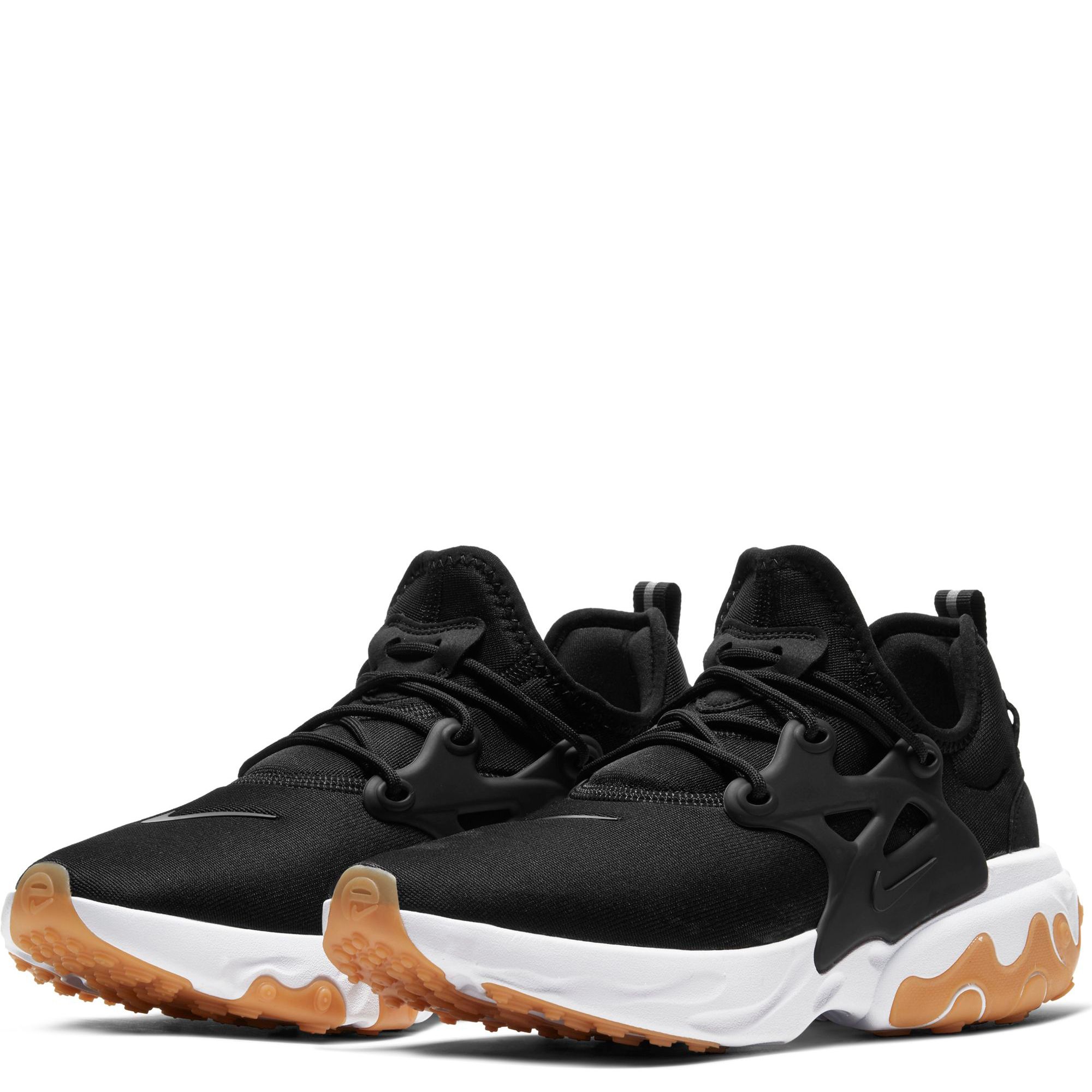 nike react presto black and white