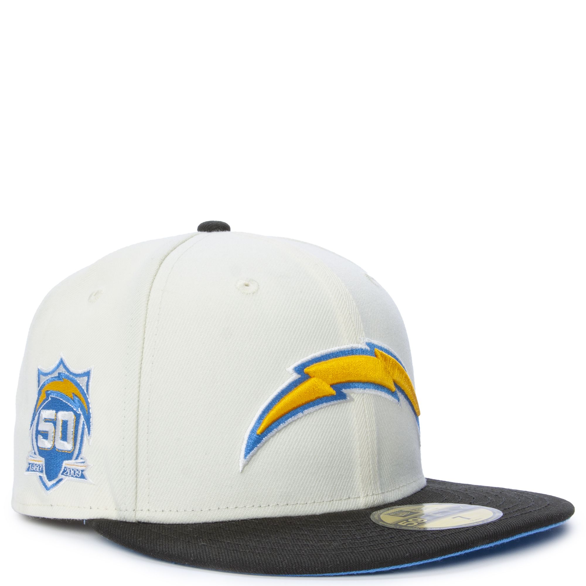 2022 NFL Draft Los Angeles Chargers Fitted Hat New Era 59FIFTY Size 7 7/8