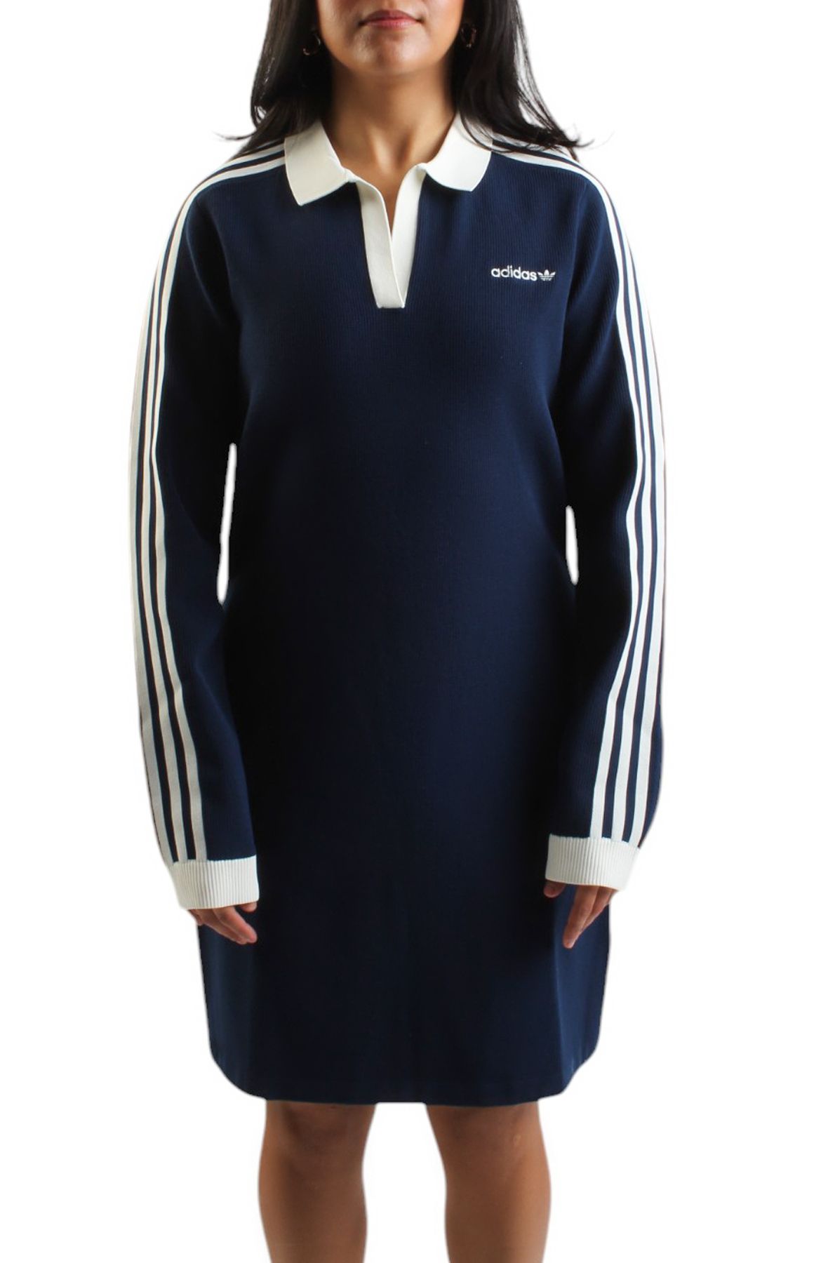 ☆Adidas☆Originals POLO DRESS Noble Indigo Adidas Original Knitted Polo Dress