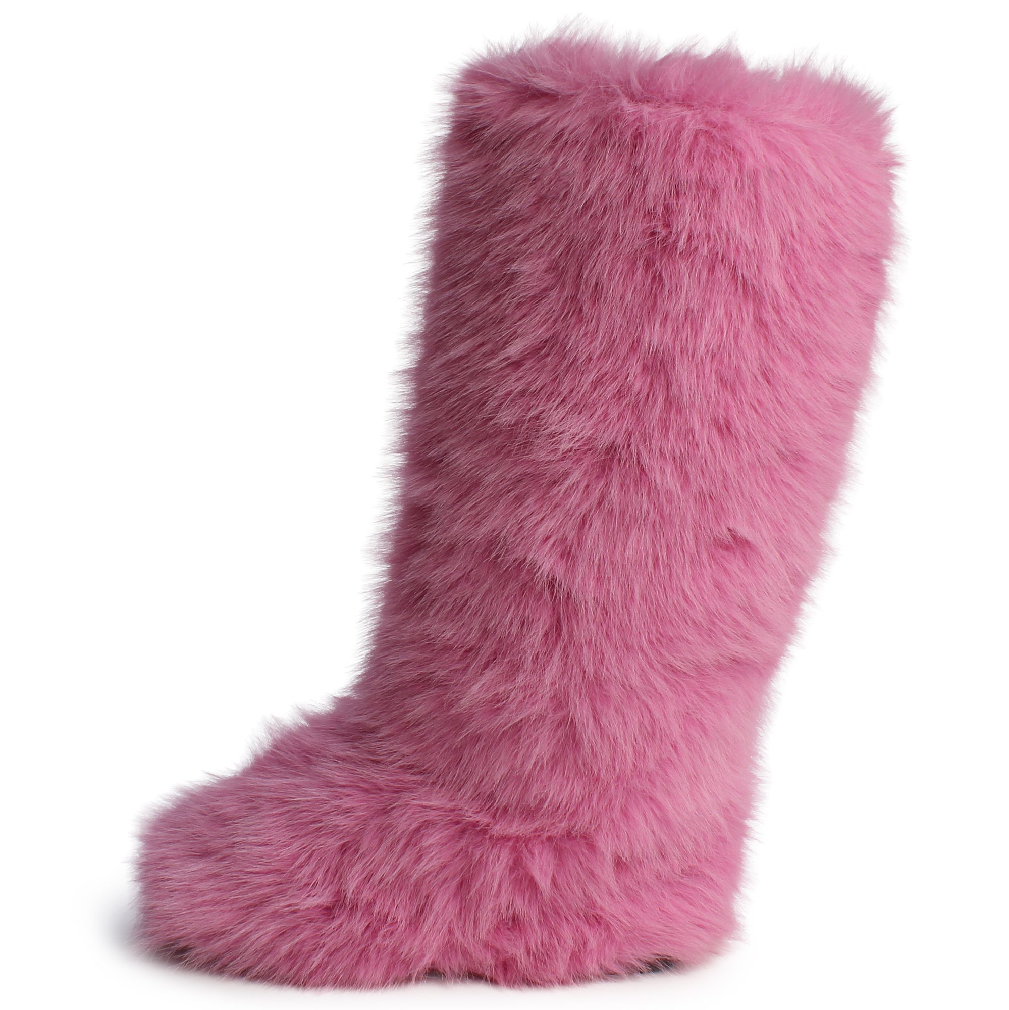 LEGEND FOOTWEAR INC Melanie-39 Faux Fur Bootie MELANIE-39-PKFR
