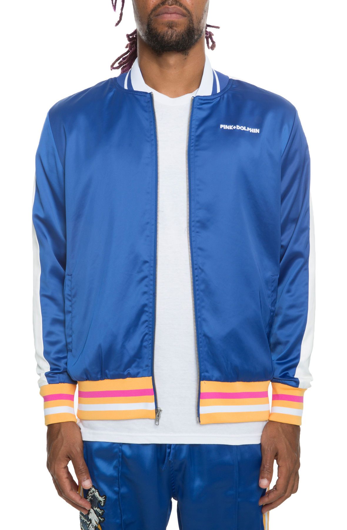 PINK DOLPHIN MEN'S PINK DOLPHIN TAKE FLIGHT JACKET AF11805TFJBU Shiekh