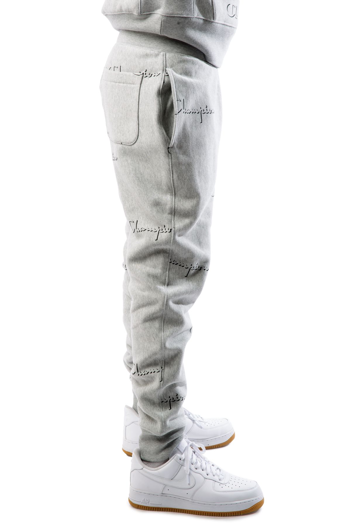 Champion aop script hot sale reverse weave jogger