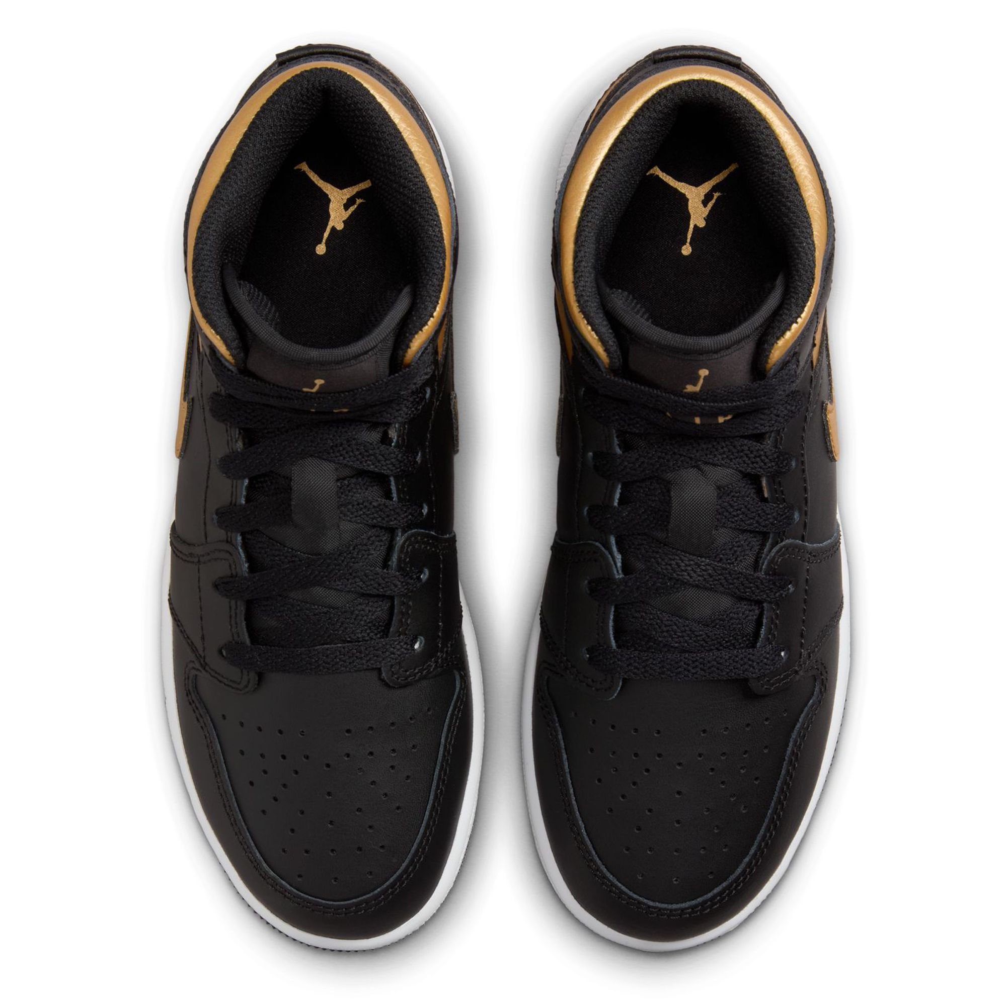 Air jordan 1 mid black university gold online