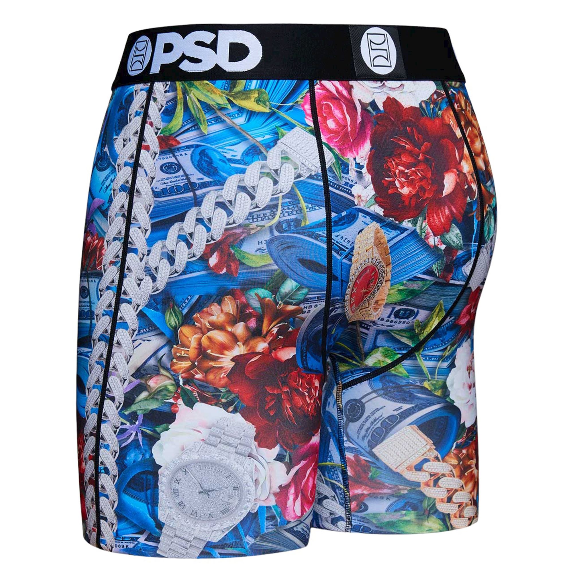 PSD Underwear Men's Boxer Briefs (Multi/Bands & Stacks/XL), Multi/Bands &  Stacks, X-Large