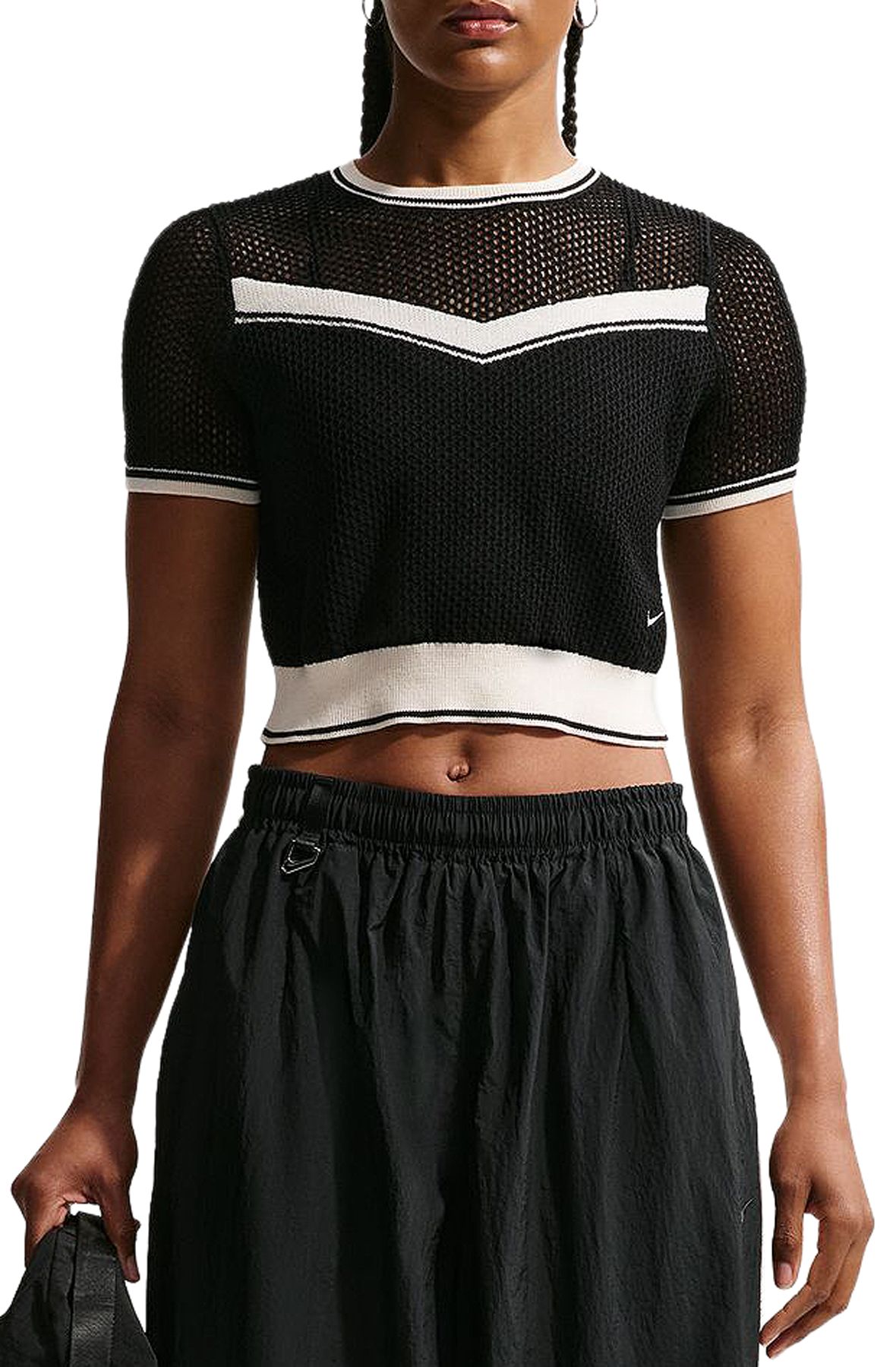 NIKE Sportswear Chill Knit Tight Cropped Top IH1322 010 - Shiekh