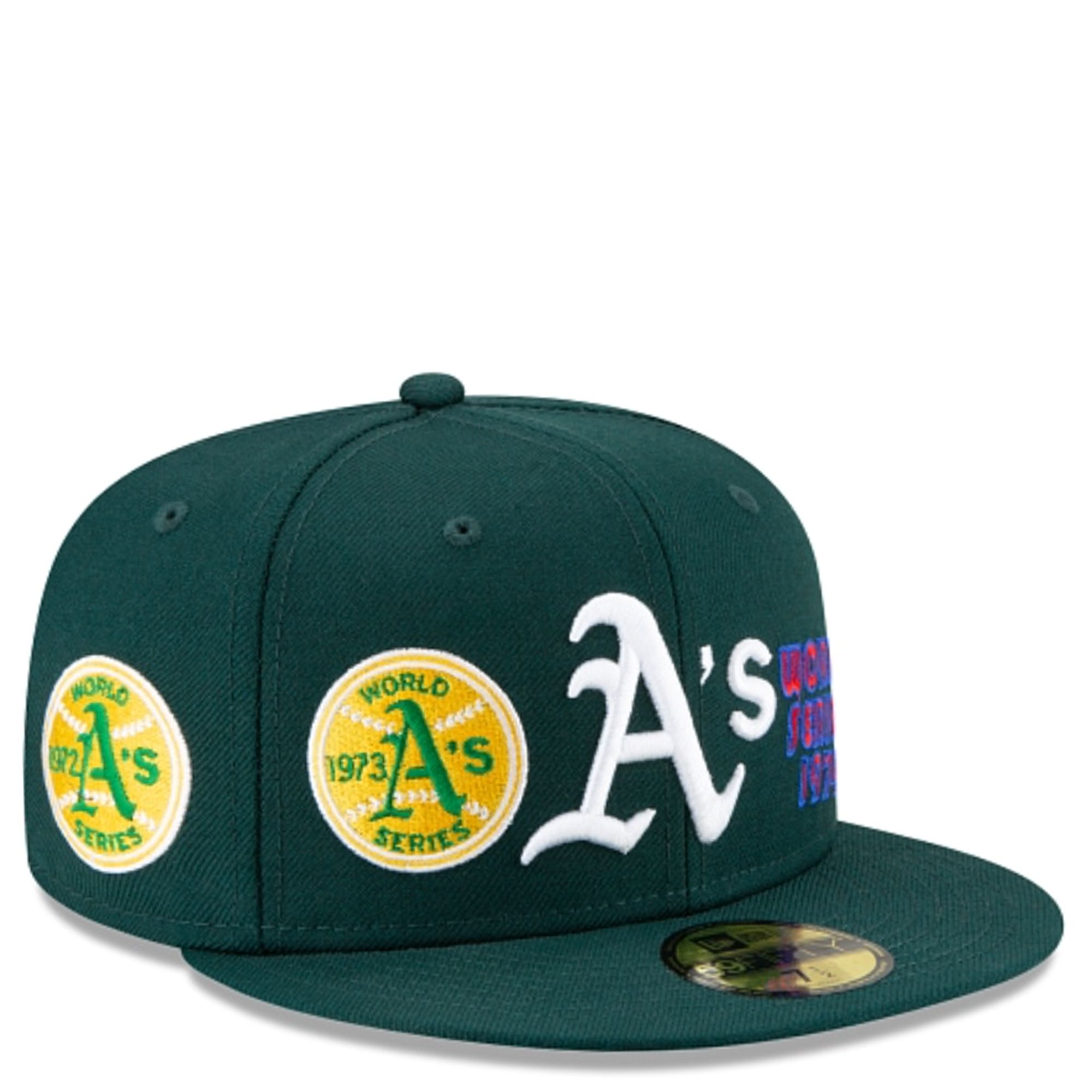 NEW ERA CAPS Oakland A's World Champions 59Fifty Fitted Hat 60180957 ...