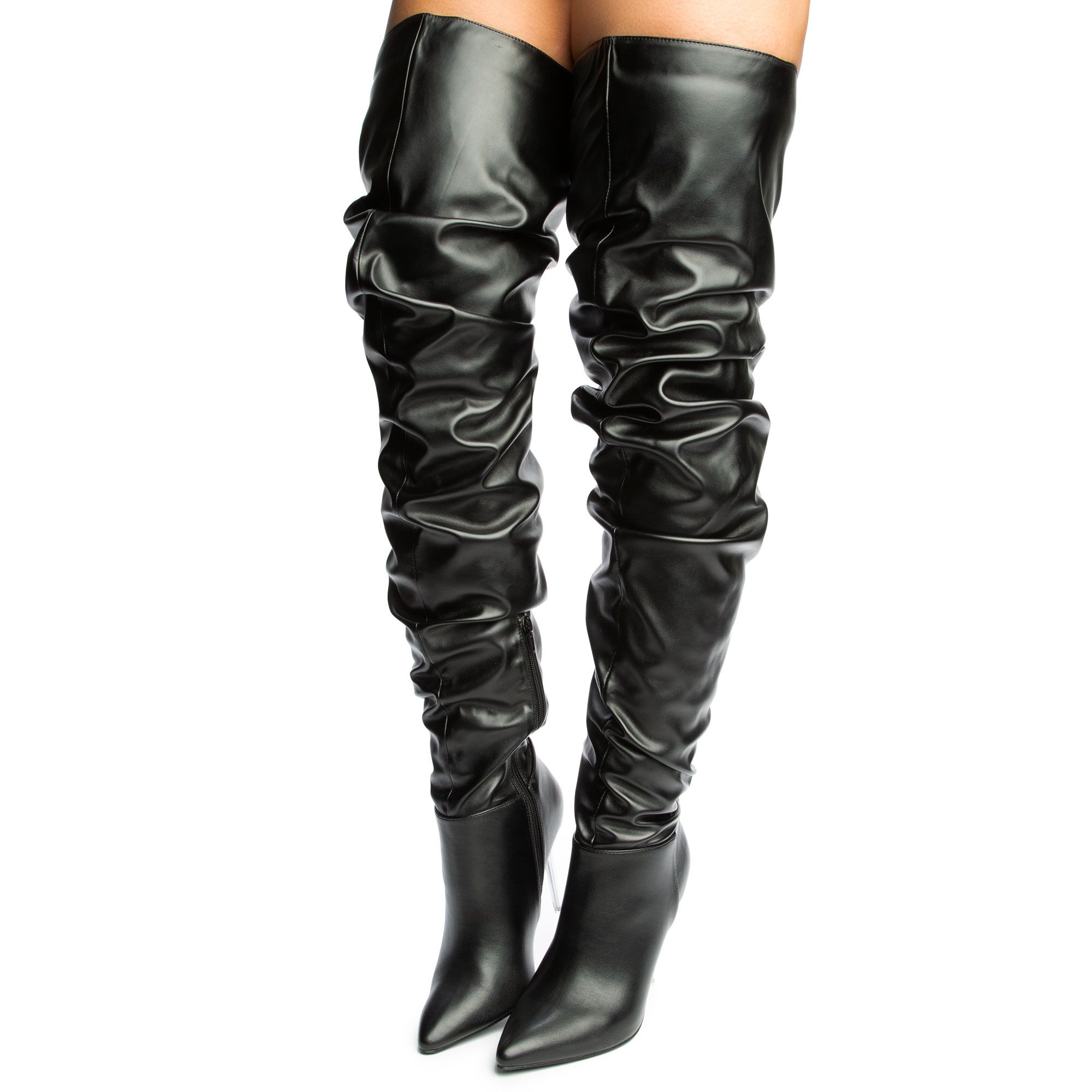 LILIANA Heavenly-1 Thigh High Boot HEAVENLY-1-BLK - Shiekh