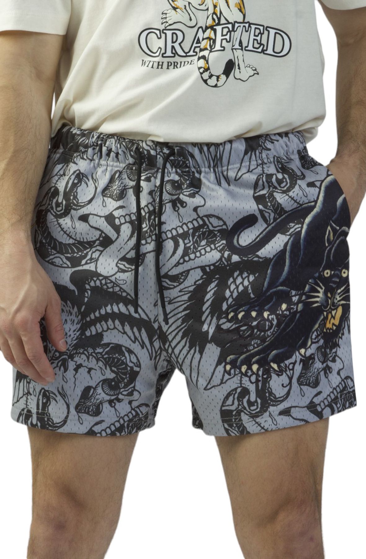 パンツ S BLACK THEREDTHREAD S cow short pants S THEREDTHREAD / ザレッドスレッド】S cow short pants
