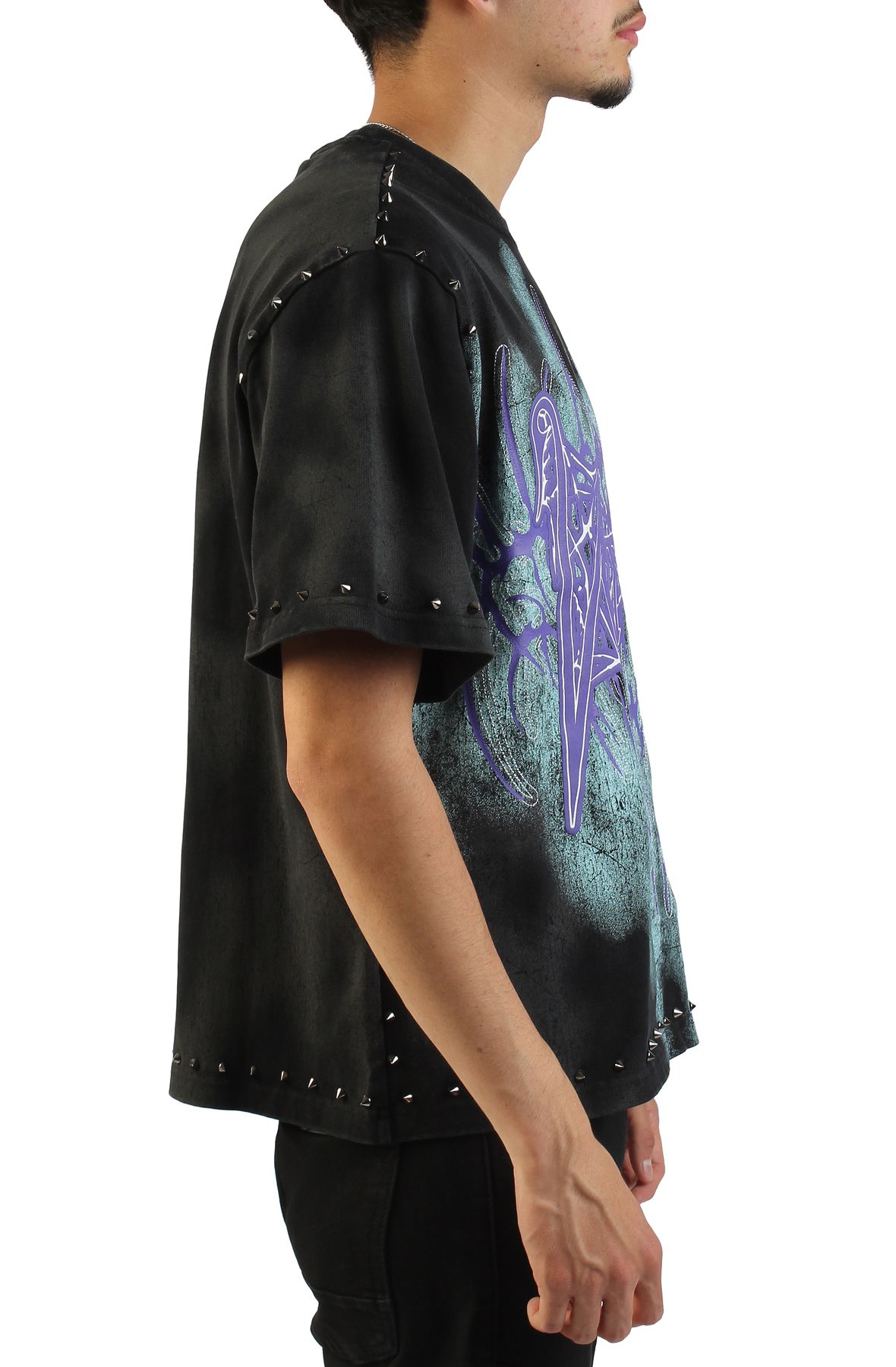 SMOKE RISE Ascended Vortex T-Shirt KT25661SK-BLK - Shiekh