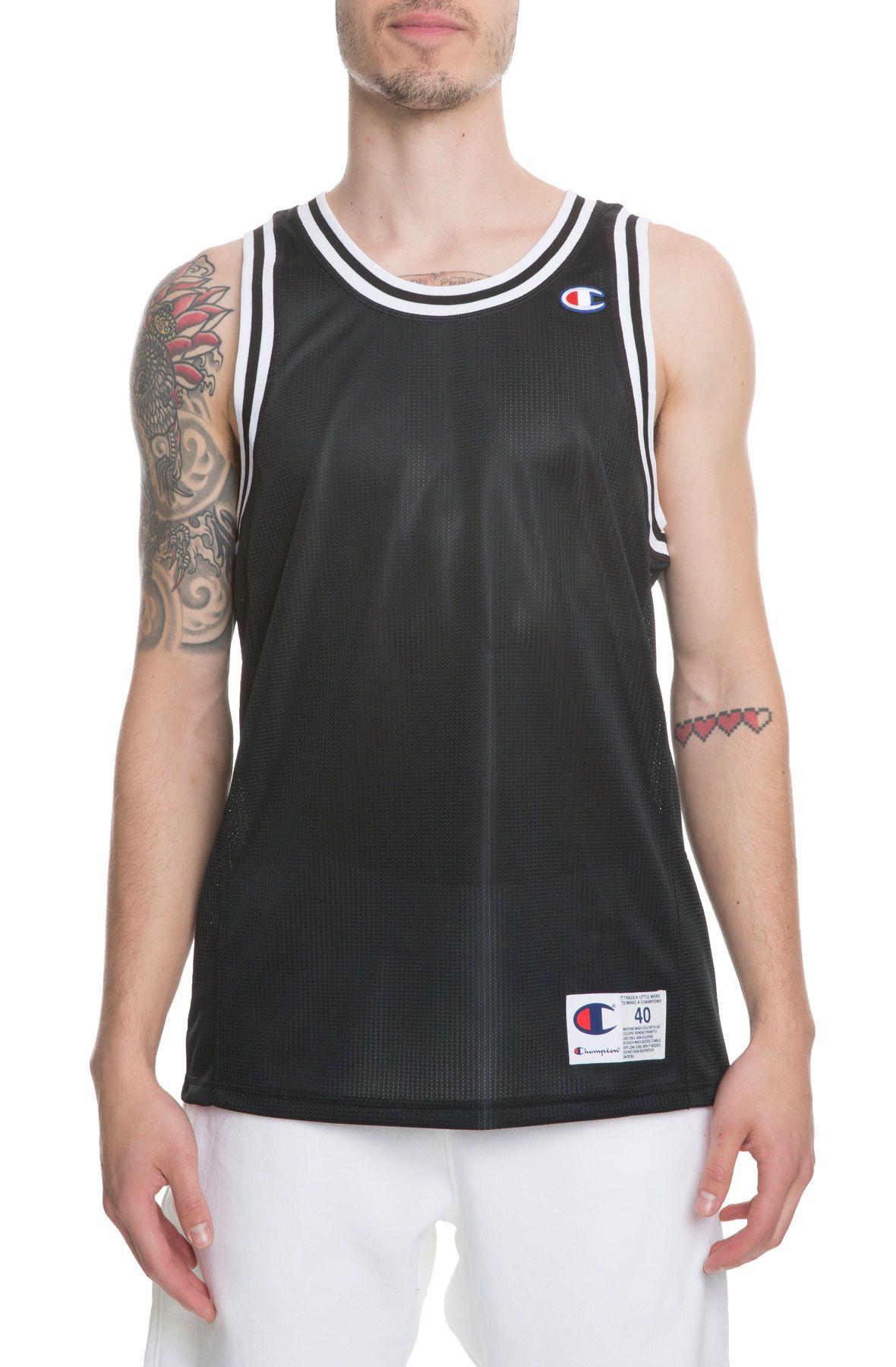 CHAMPION The City Mesh Jersey in T8831003BLK Shiekh