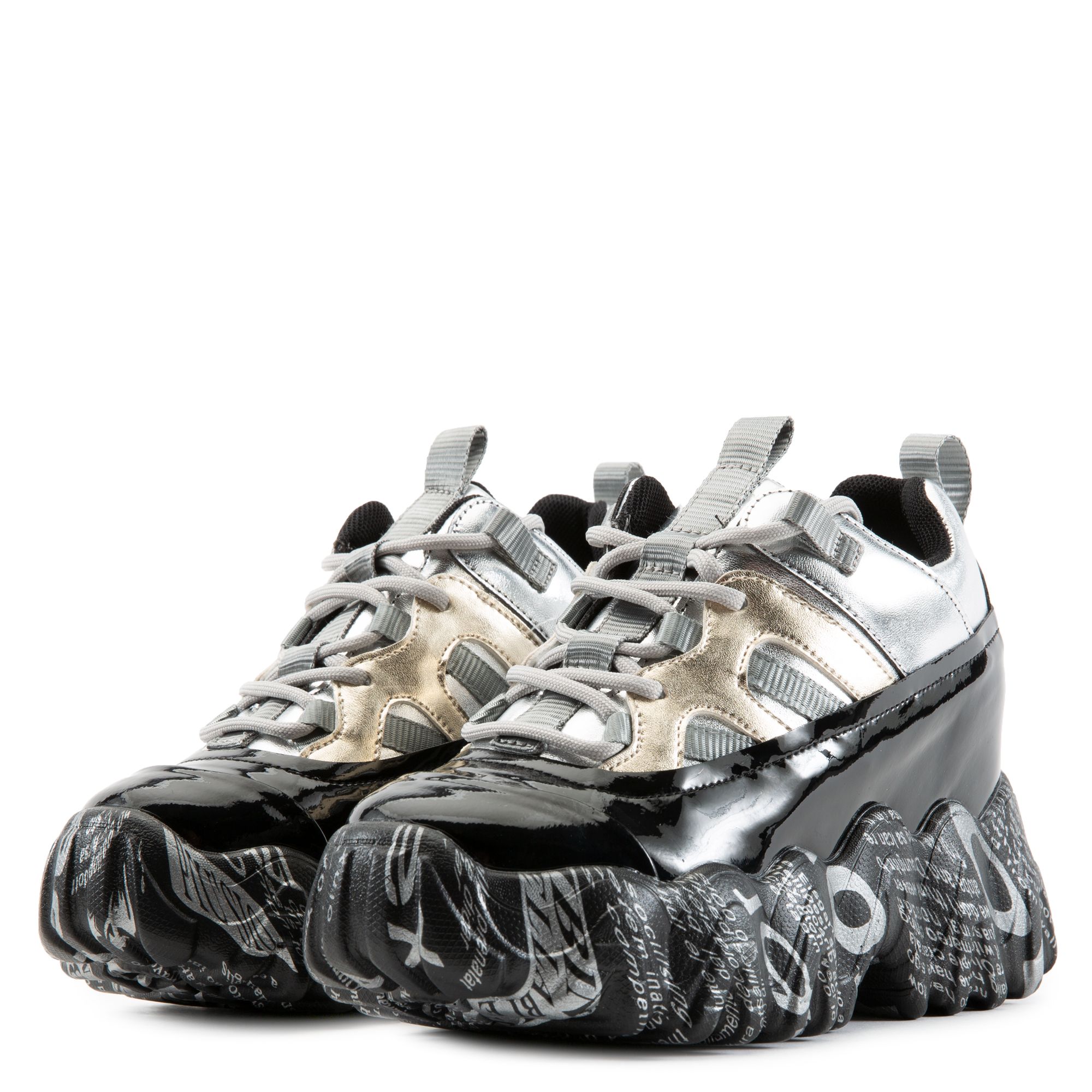 ANTHONY WANG berry-04 Platform Sneakers BLACKBERRY-04-BLK - Shiekh