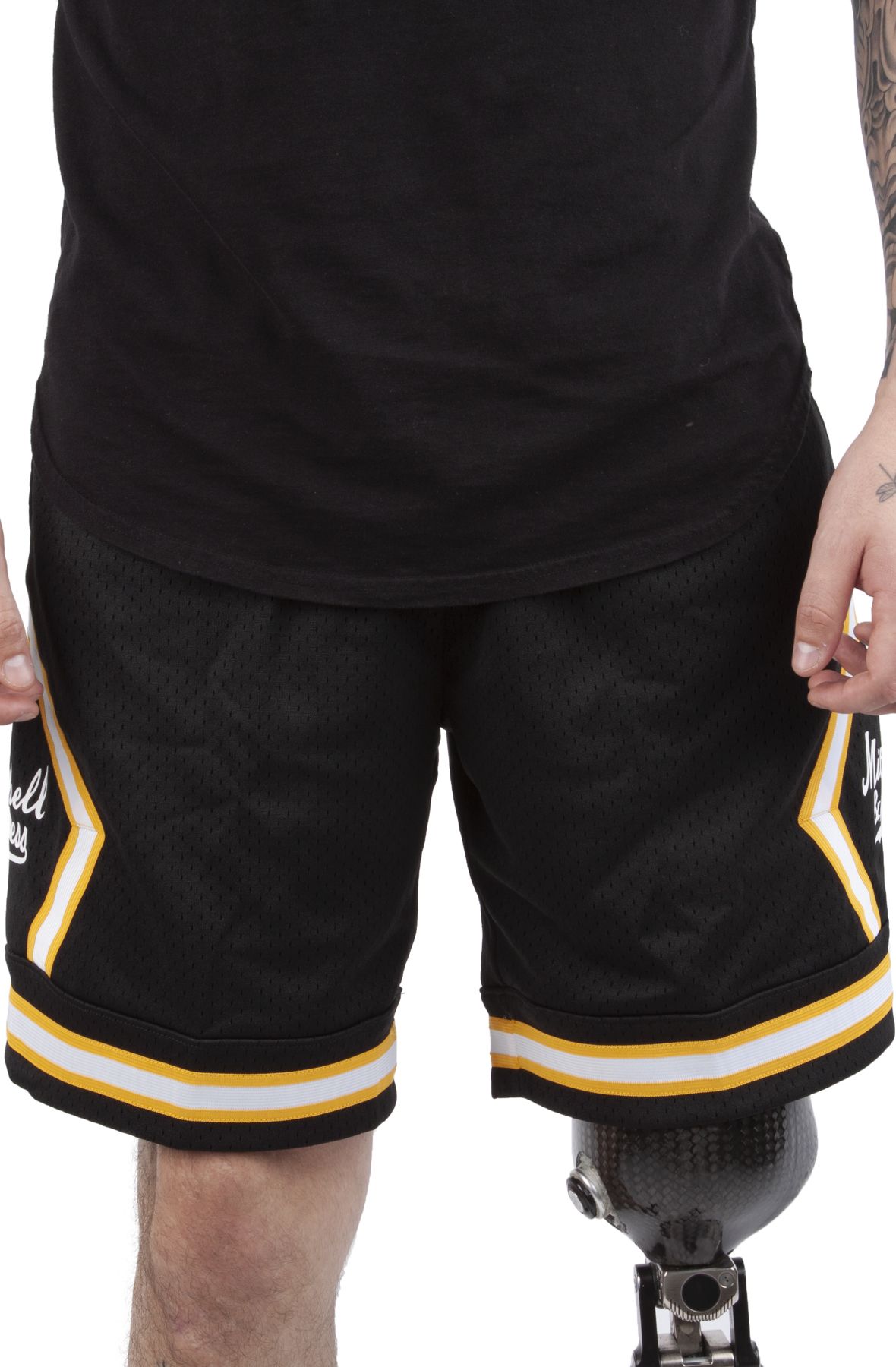 MITCHELL AND NESS Diamond Script Shorts PSHR4763-MNNYYPPPBKGD - Shiekh