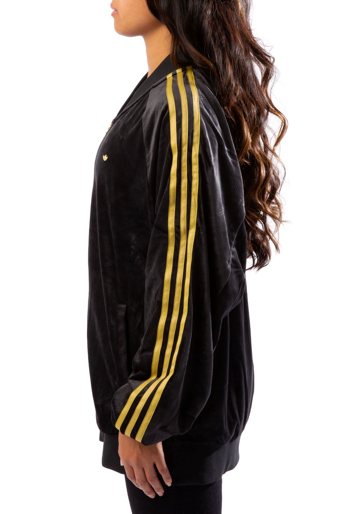 Adidas black clearance velvet jacket