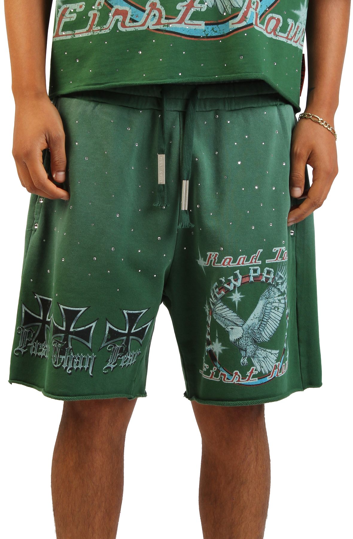 FIRST ROW Constant Practice Shorts FRBS1008A-GRN - Shiekh