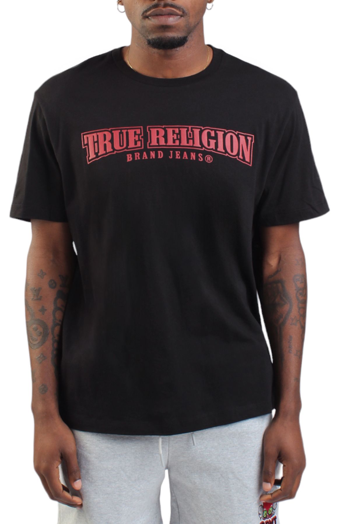 TRUE RELIGION Painted Horseshoe T-Shirt 108766-1001 - Shiekh