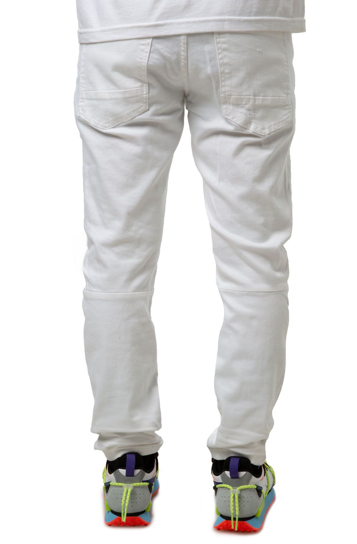 Miguel Knee Pad Jeans in White