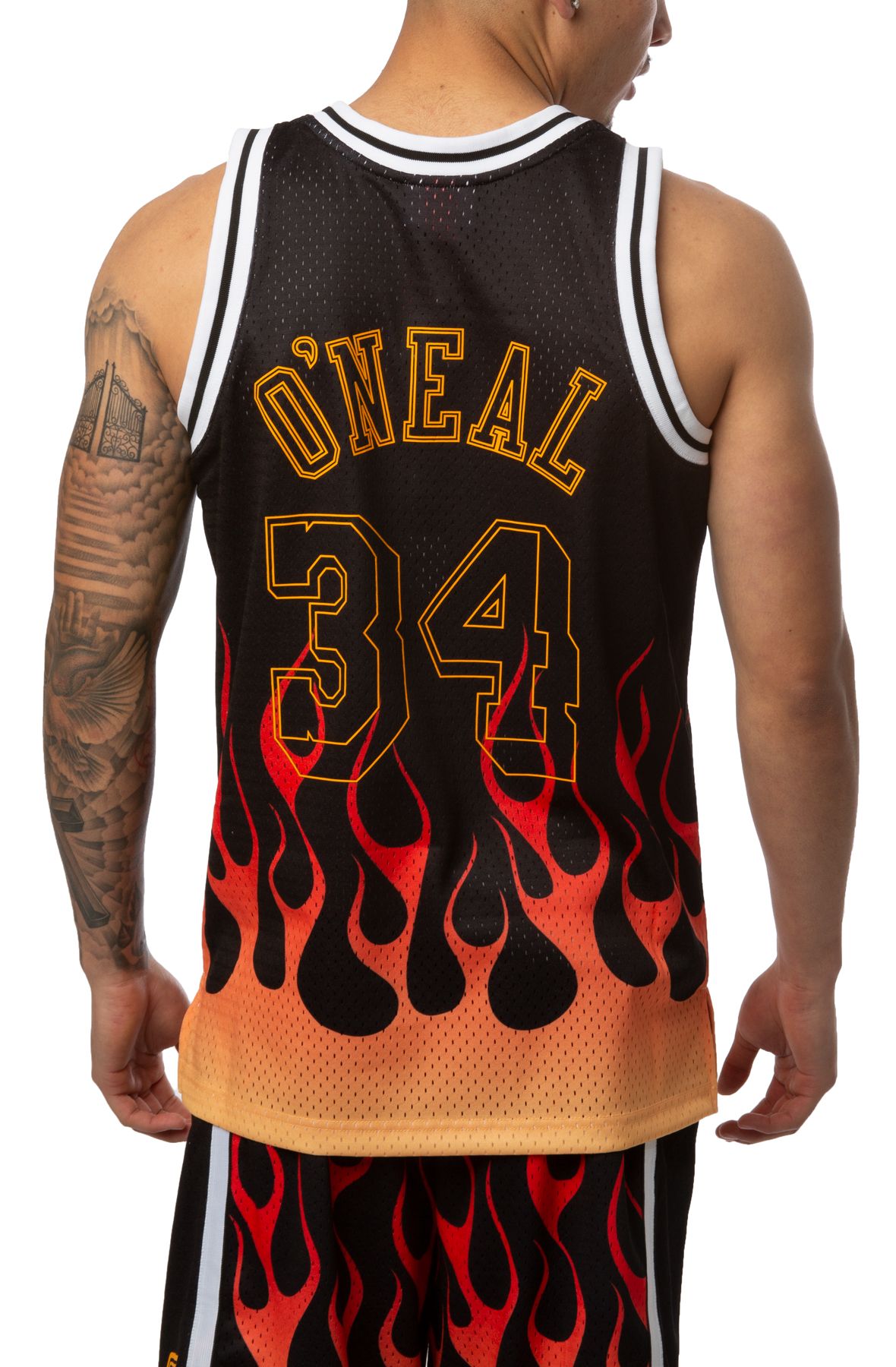 Mitchell & Ness- nba flames swingman jersey Lakers 96 Shaquille