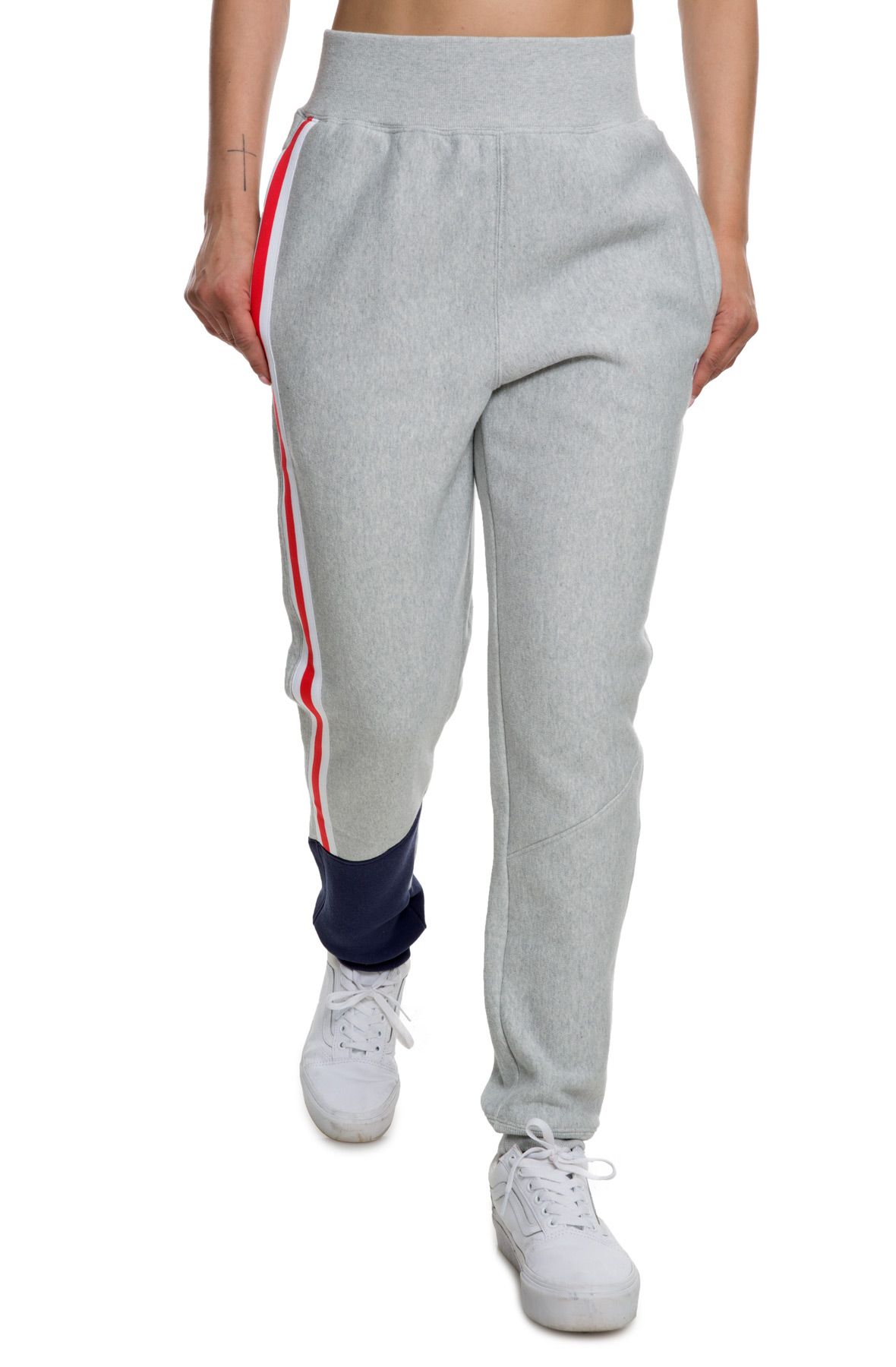 champion womens reverse weave jogger with chainstitch c logo