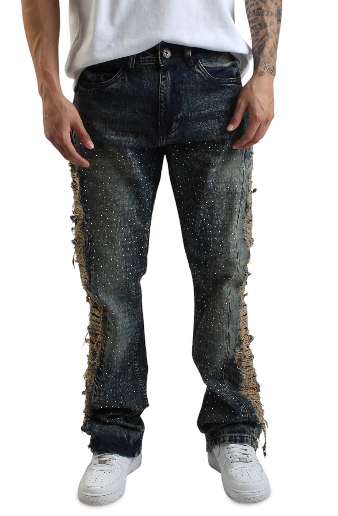 denims レコード REBEL MINDS Paradise Tassel Jean 642-685VIN - Shiekh