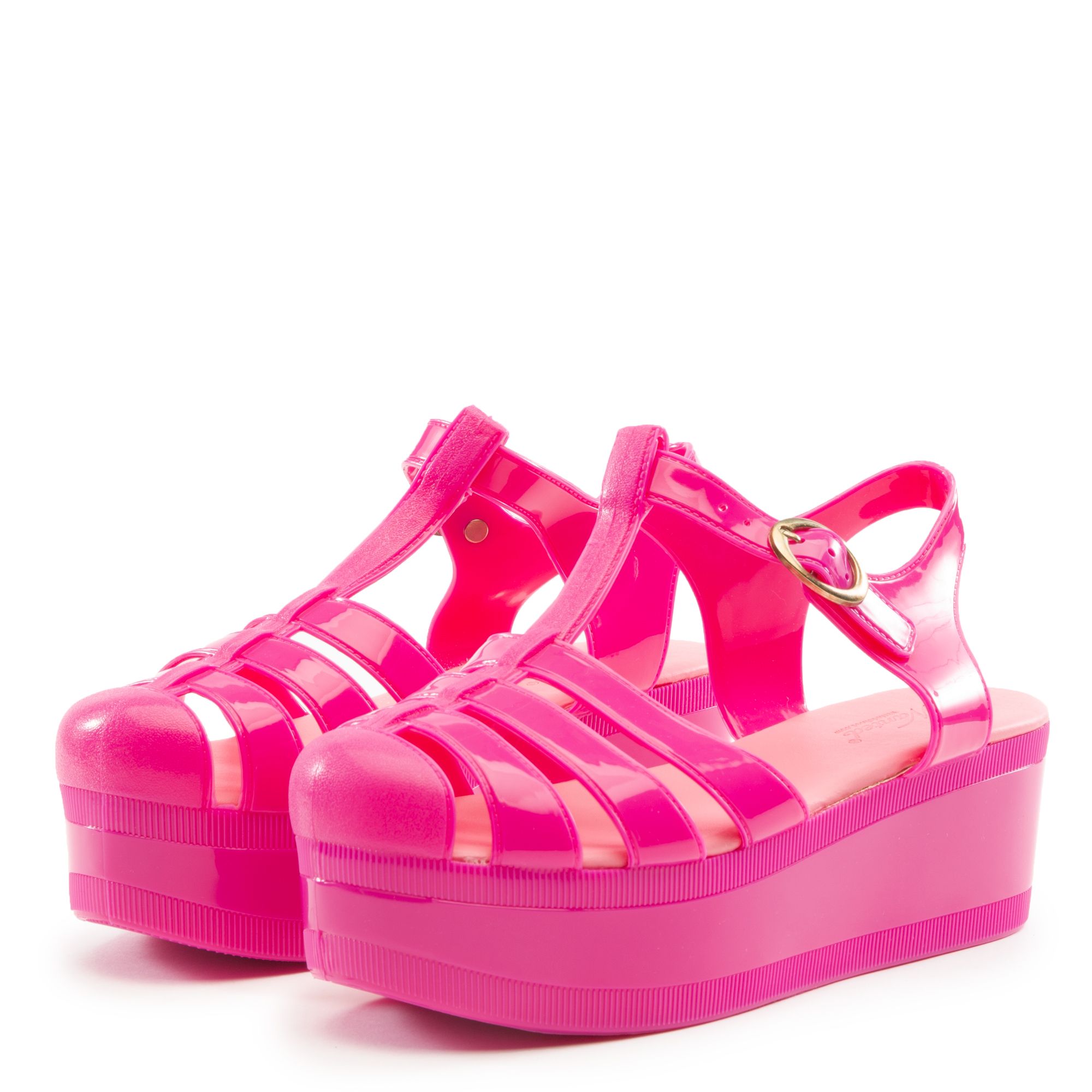 WANTED Jellypop Platform Sandals JELLYPOP FUCHSIA - Shiekh