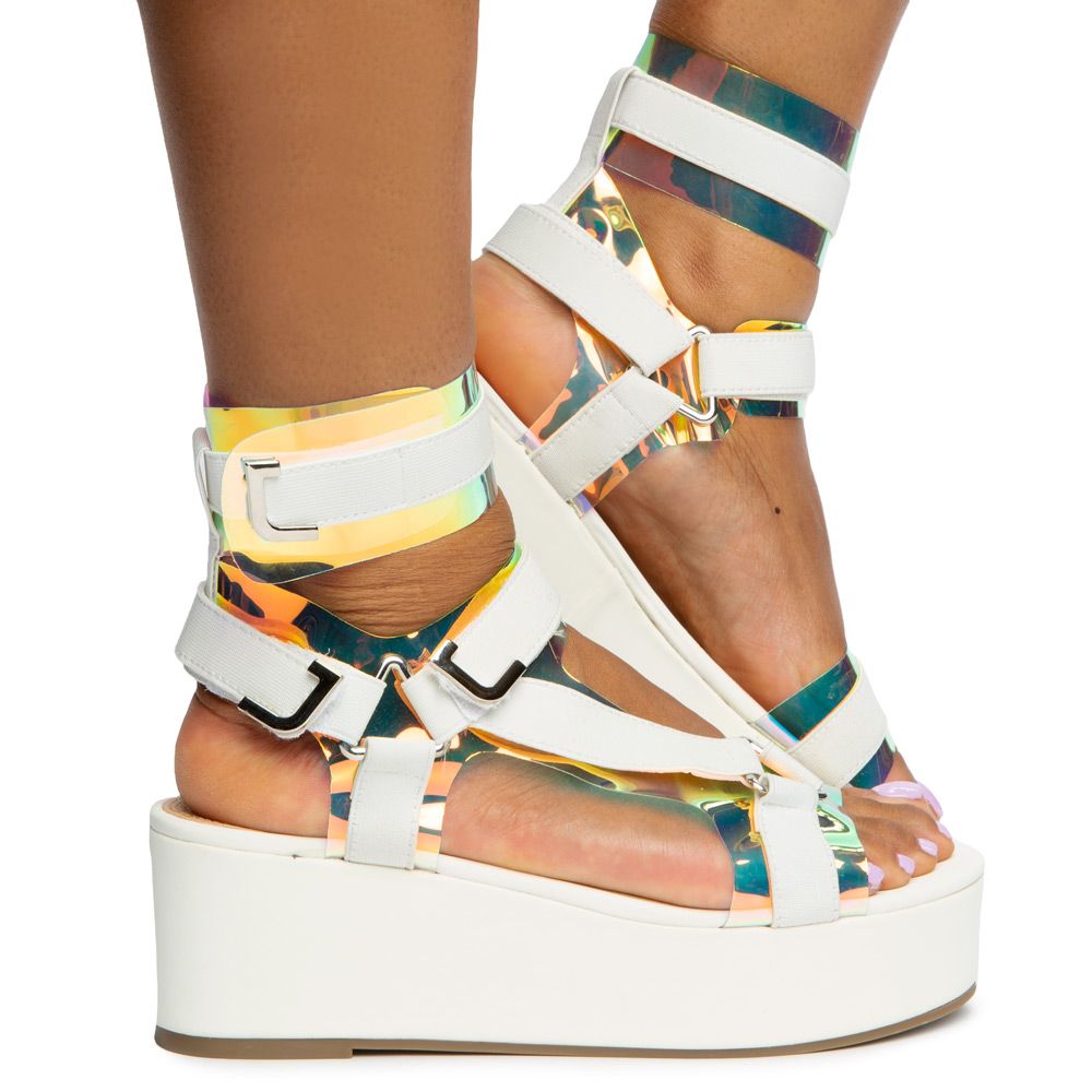 LILIANA Barista-3 Wedge Sandals BARISTA-3-CLR - Shiekh