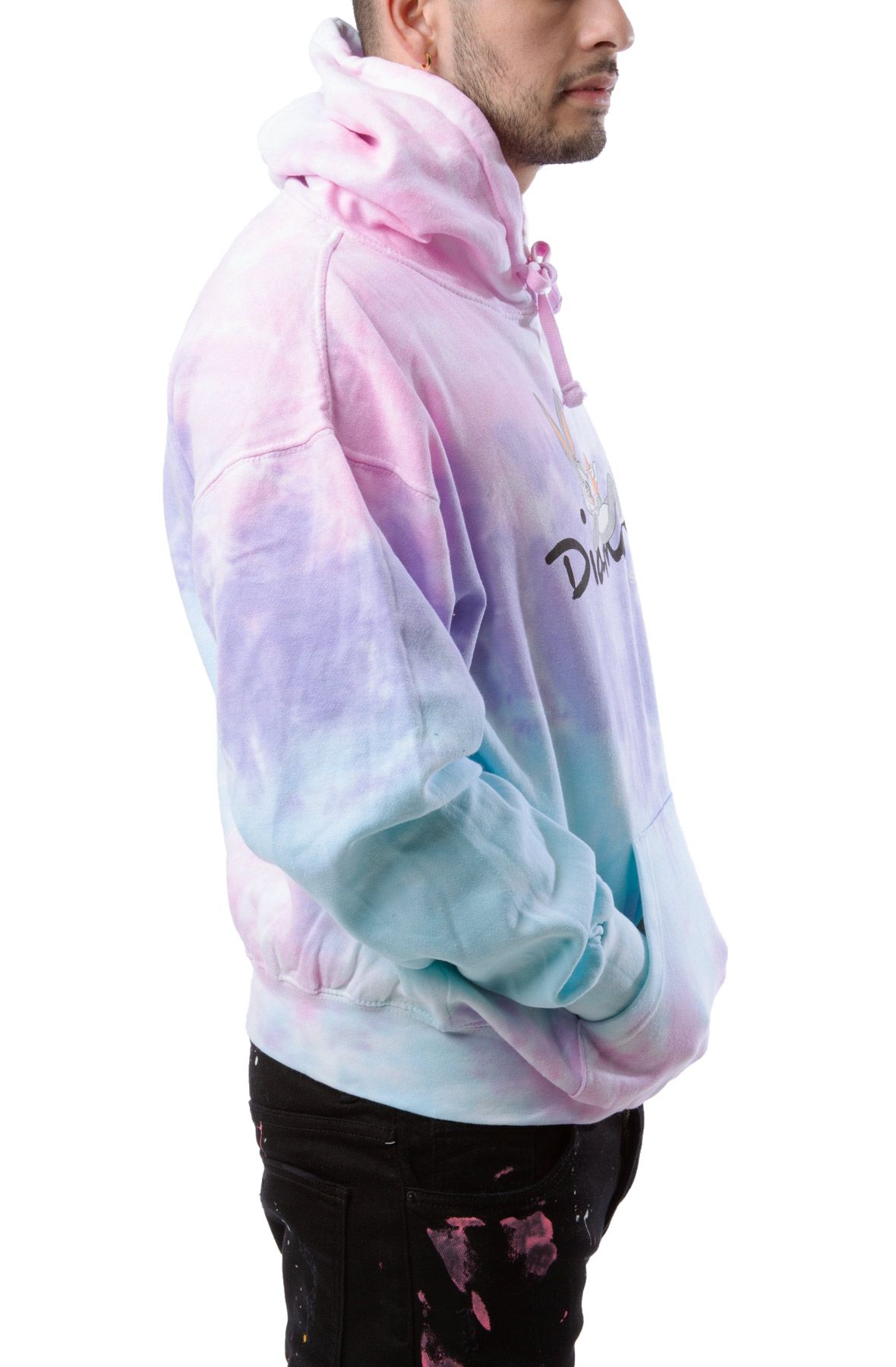 DIAMOND SUPPLY Bugs OG Tie Dye Hoodie D20DMPZ312-PNK Shiekh
