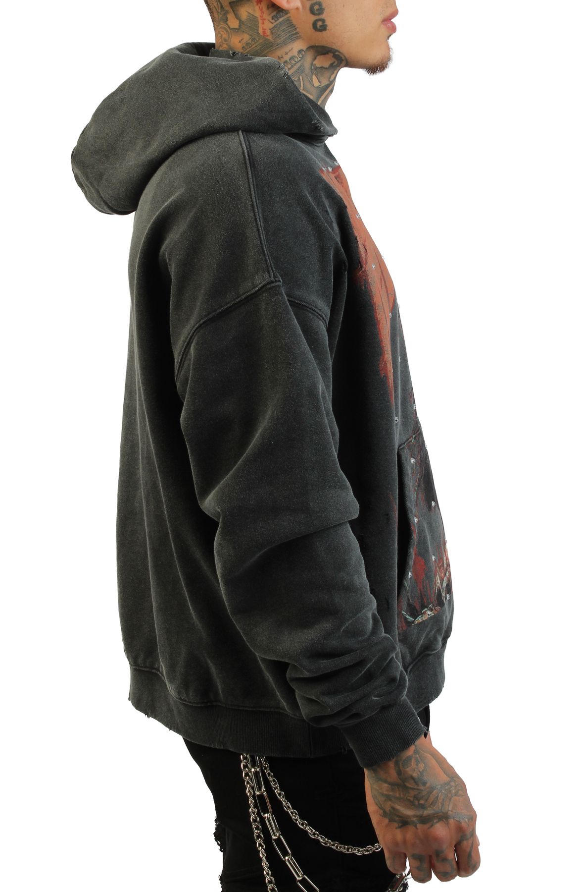 MEMORY LANE Armageddon Hoodie MLSMU26-3005BLK - Shiekh
