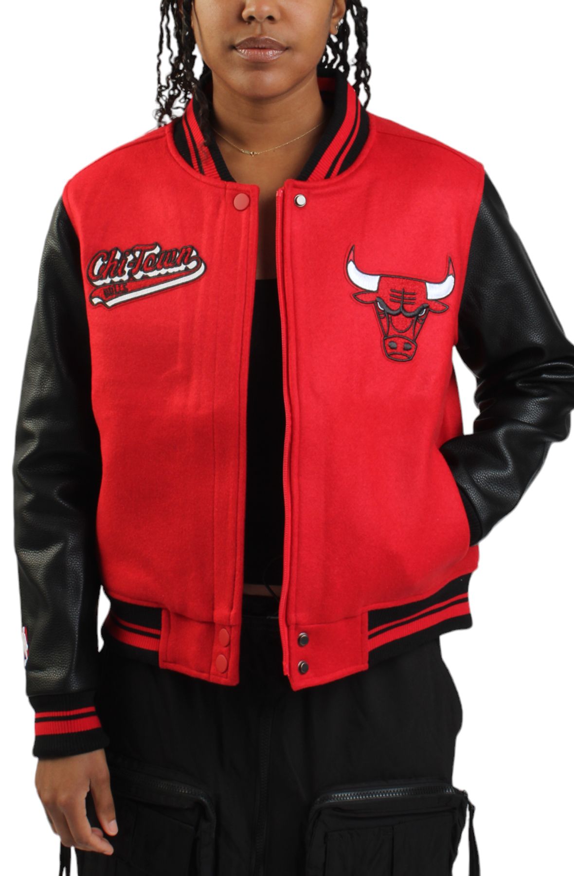 PRO STANDARD Bulls Script Varsity Jacket BCBH515367-RBK - Shiekh