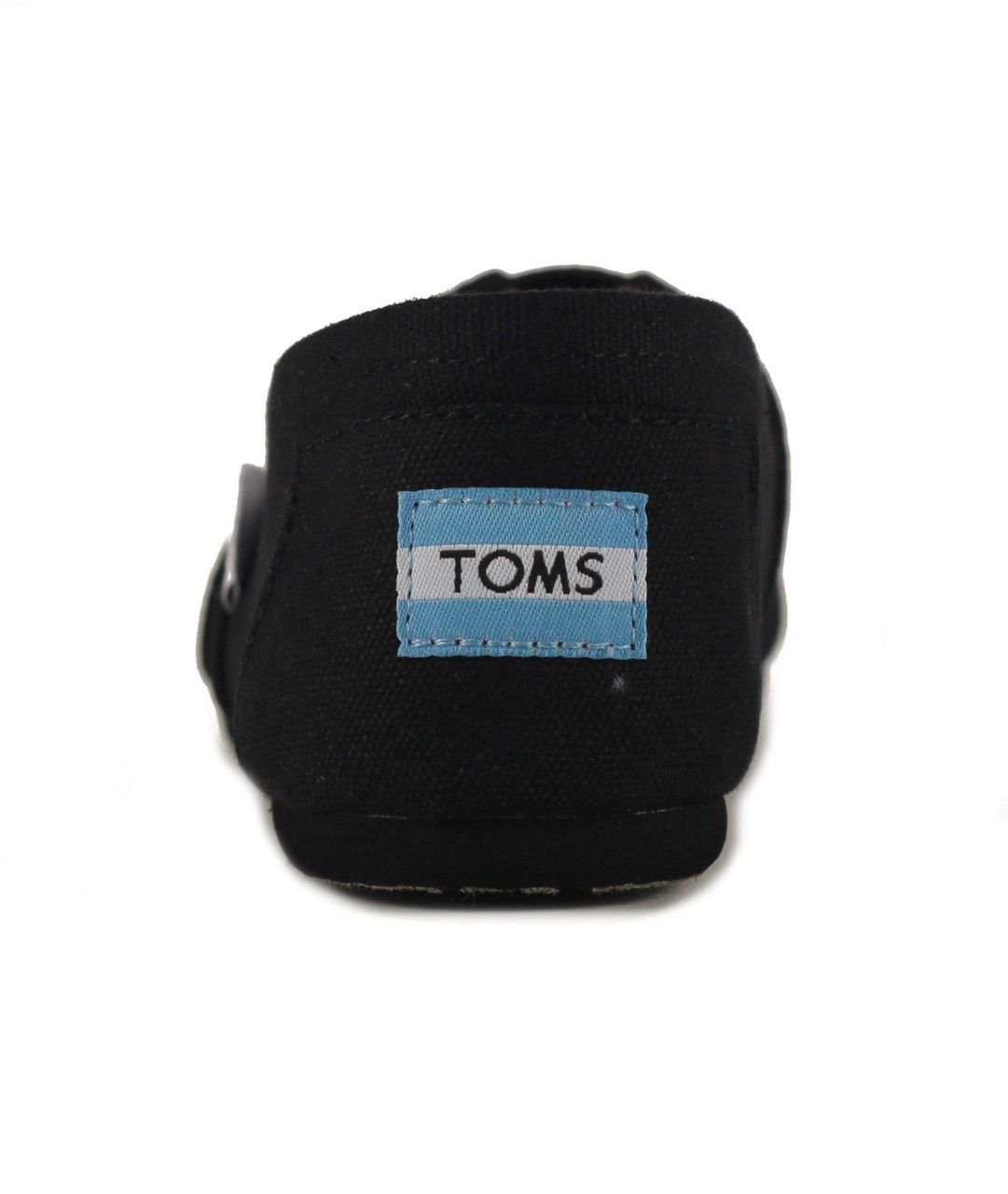 toms classic black canvas shoes