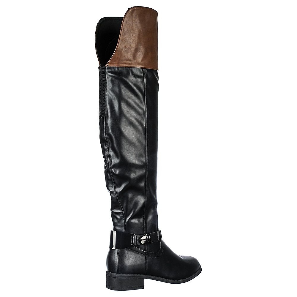 NATURE BREEZE Women's Leather Riding Boot Ralph01H RALPH01H Shiekh