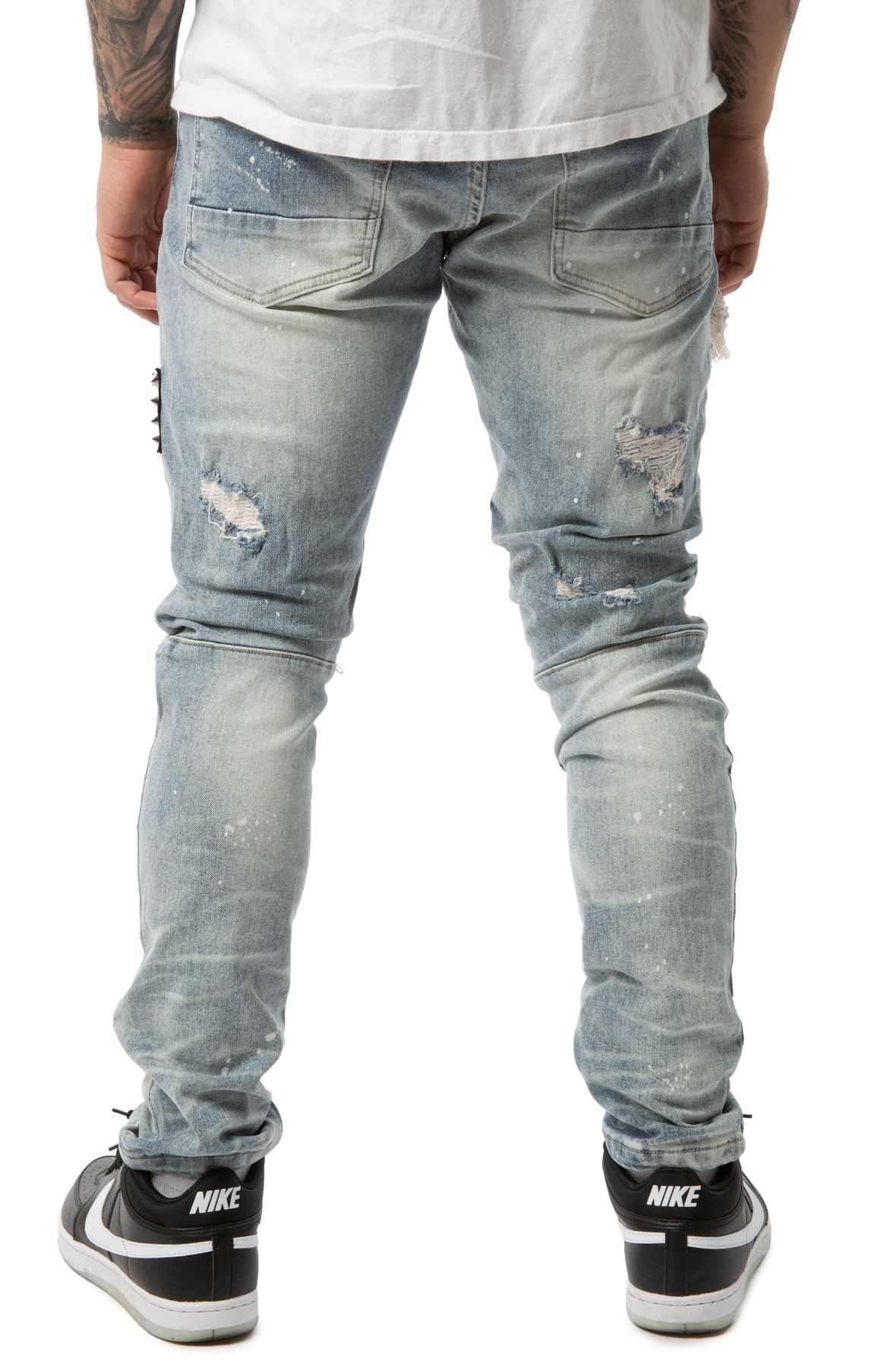 SMOKE RISE Highland Taper Jeans SJP21267-HBLUE - Shiekh