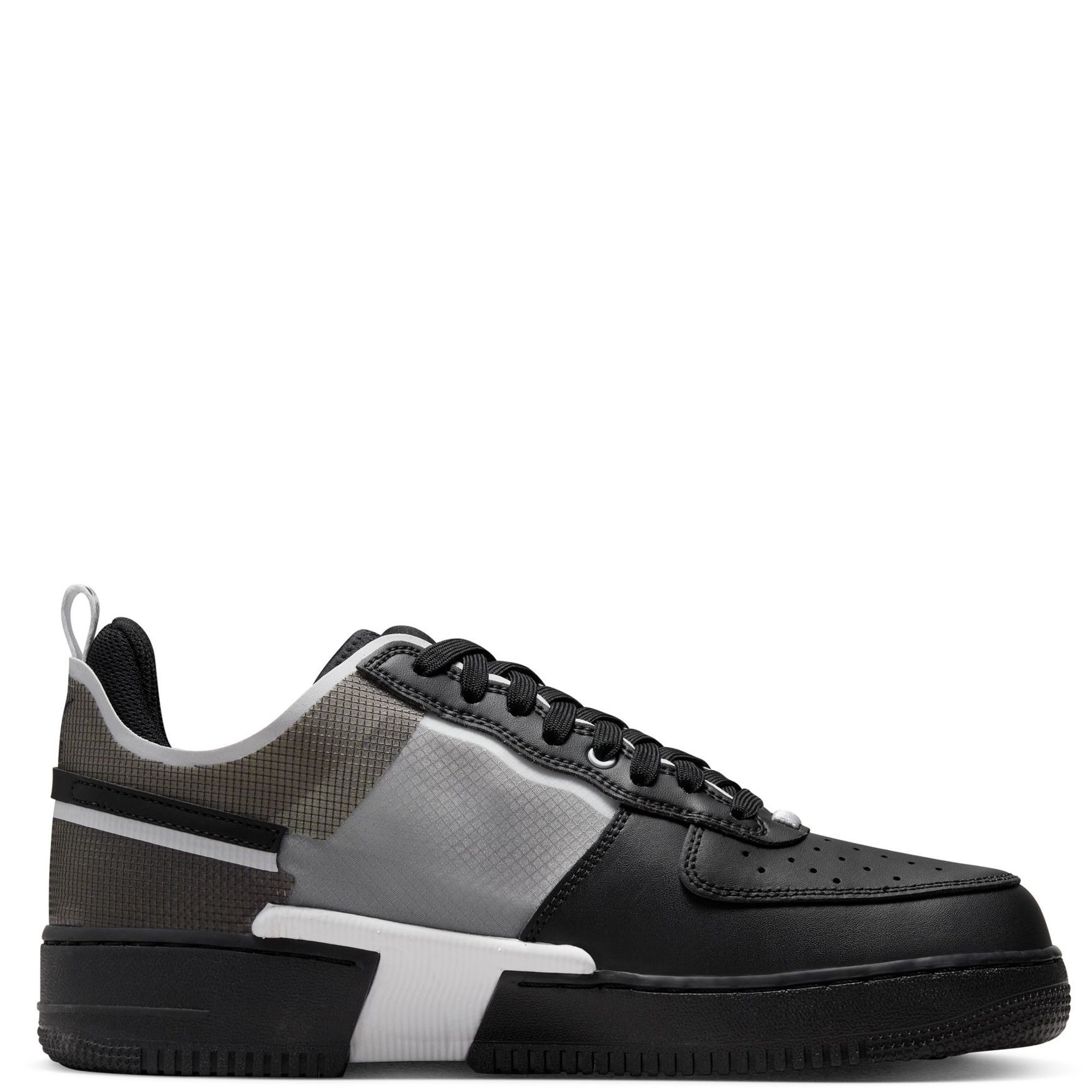 Nike Men's Air Force 1 Mid React Casual Shoes White Black - urbanAthletics