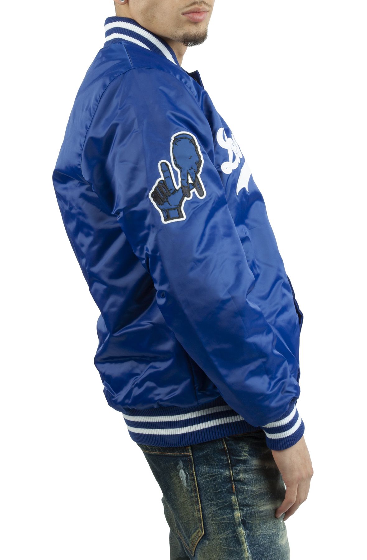 Blue and Black/Blue and White All-Star Los Angeles Dodgers Jacket - Jackets  Expert