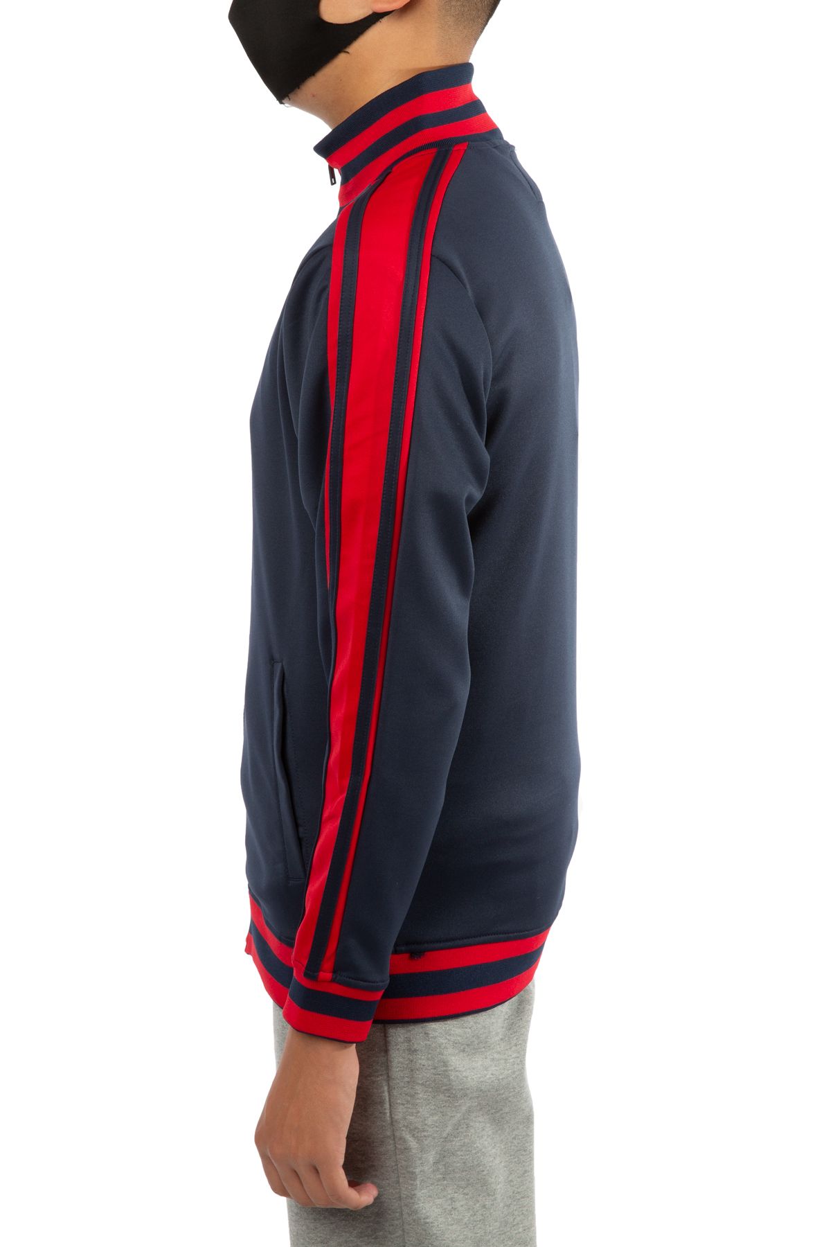 FBRK Shane Striped Jacket 9A2-501NVYRD - Shiekh