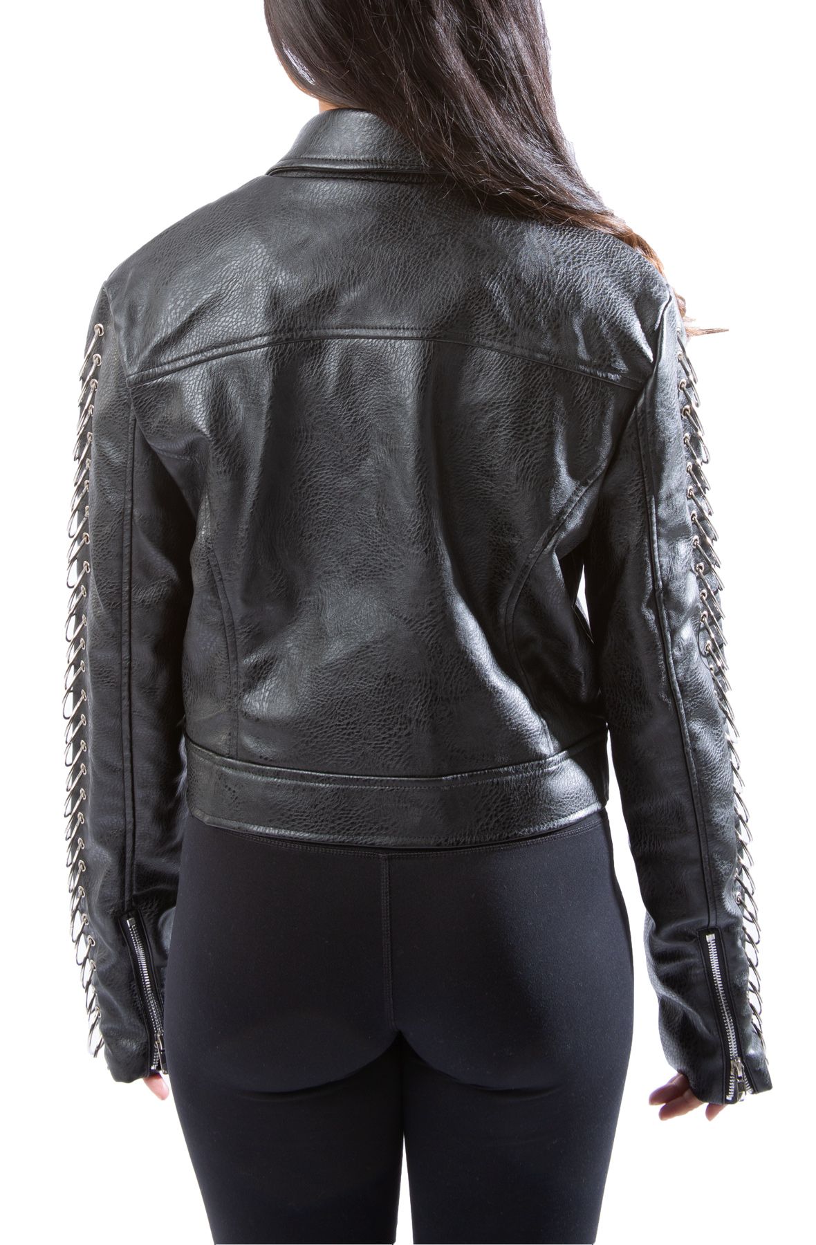 ジャケット・アウター ringo@ AZALEA WANG Ringo Moto Jacket RINGO-BLK - Shiekh