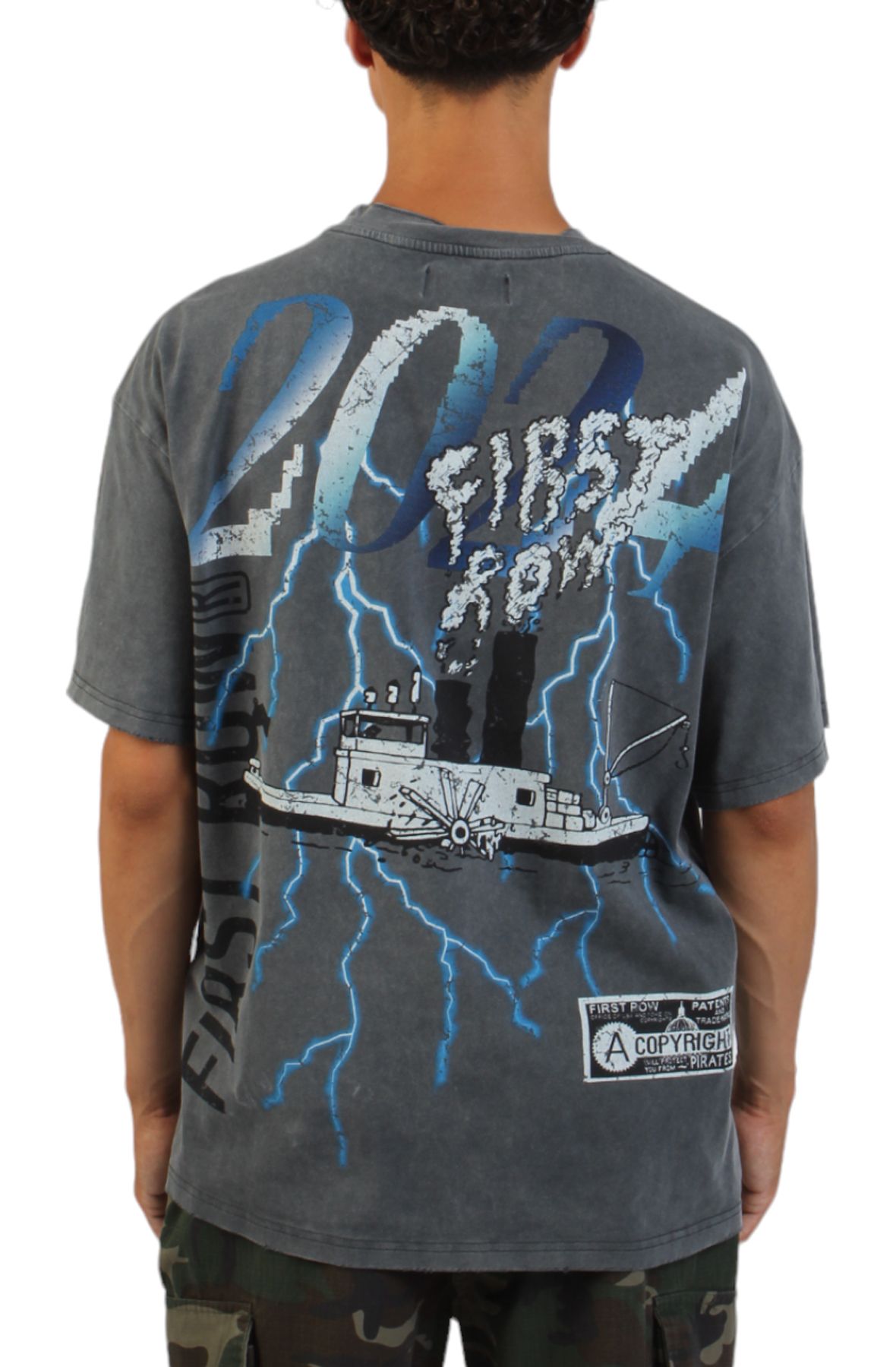 FIRST ROW The End V2 Graphic T-Shirt FRT3118-GRY - Shiekh