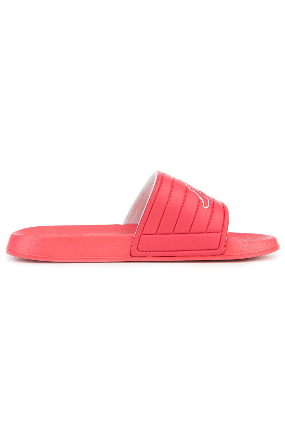 KAPPA The Logo Matese Slides in Red and White 303XS50-912-RED - Shiekh