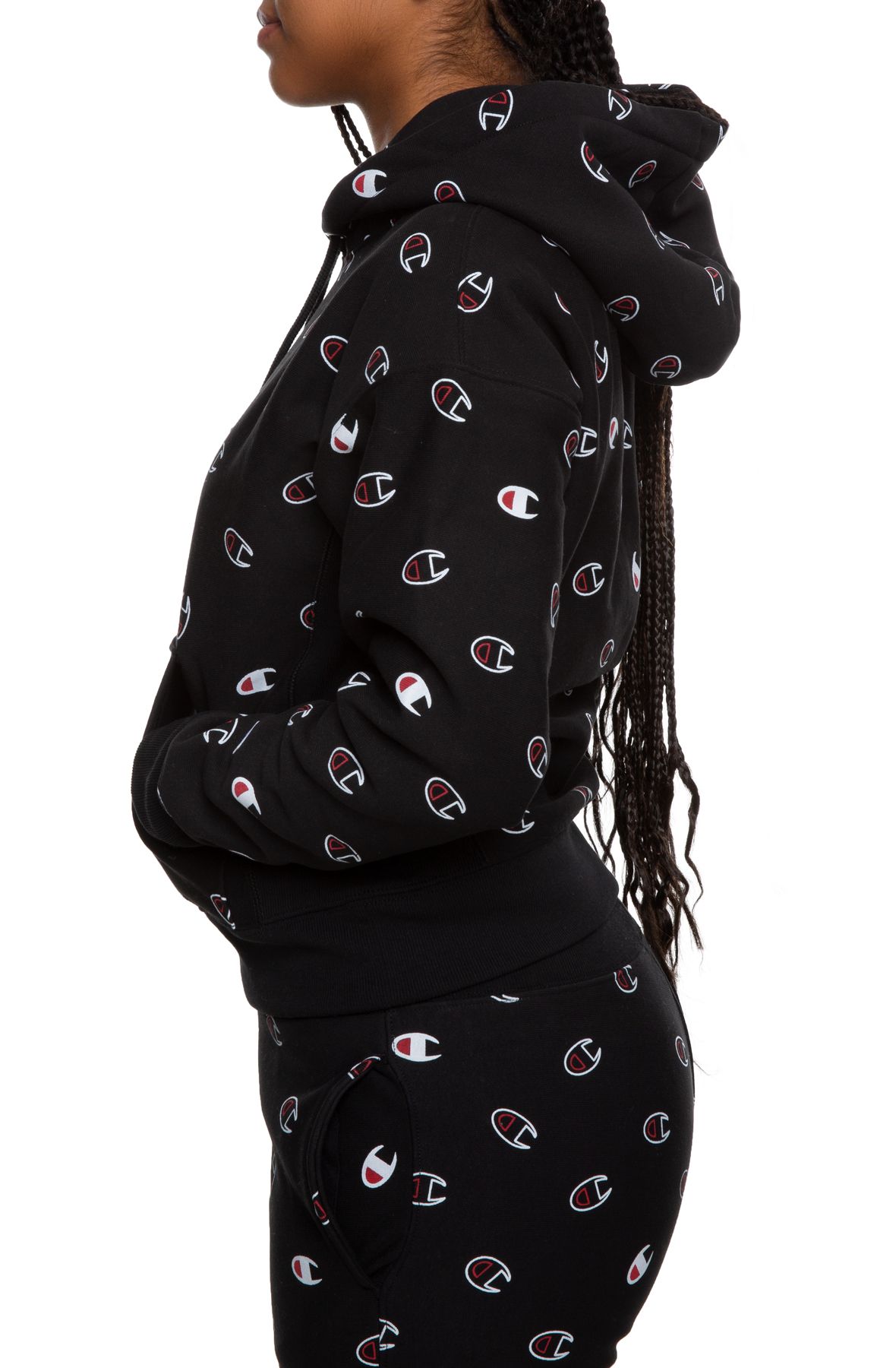 reverse weave pullover