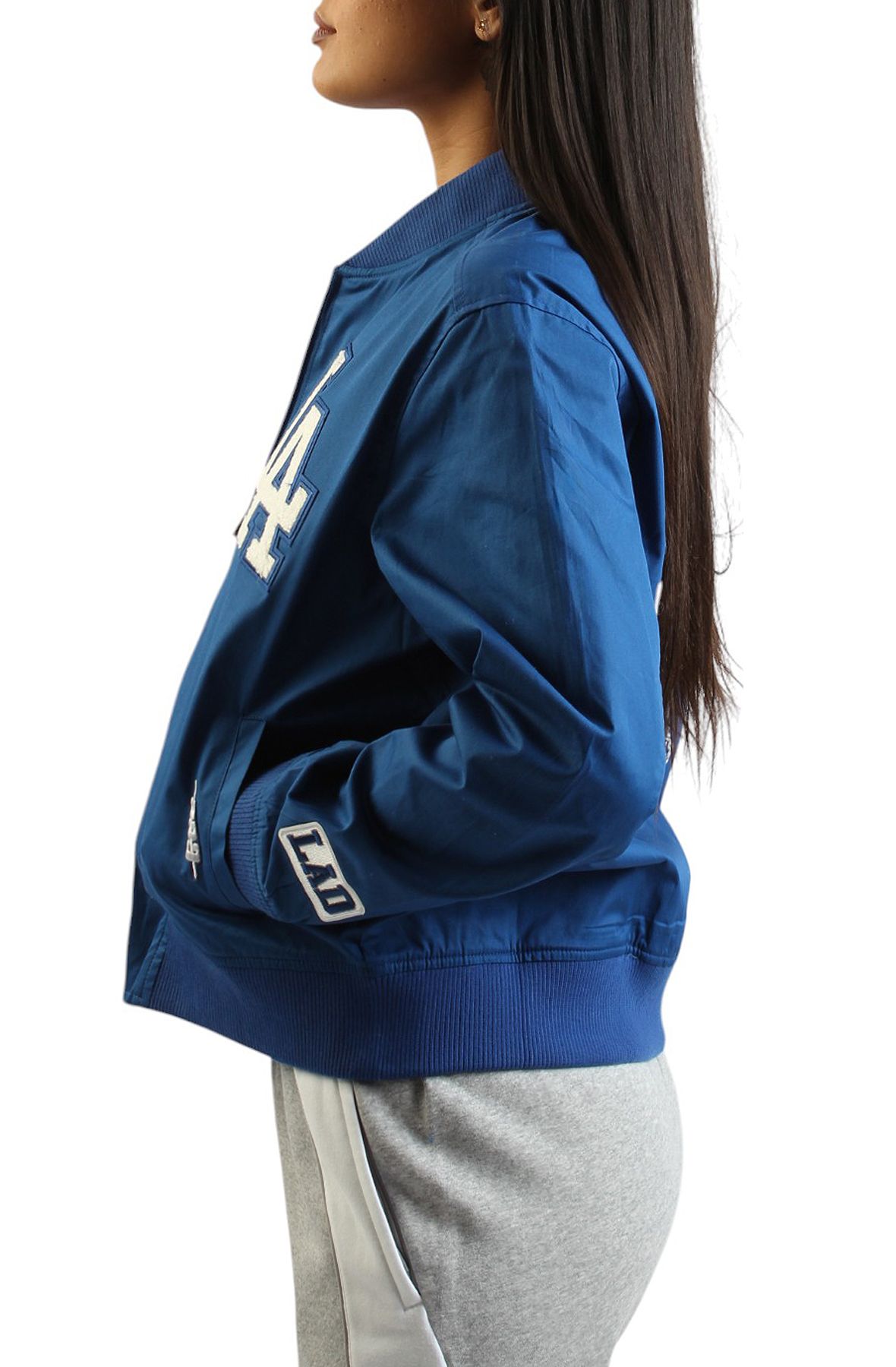 LA Dodgers パッチワークジャケット L LA Dodgers パッチワークジャケット L LA Dodgers パッチワーク