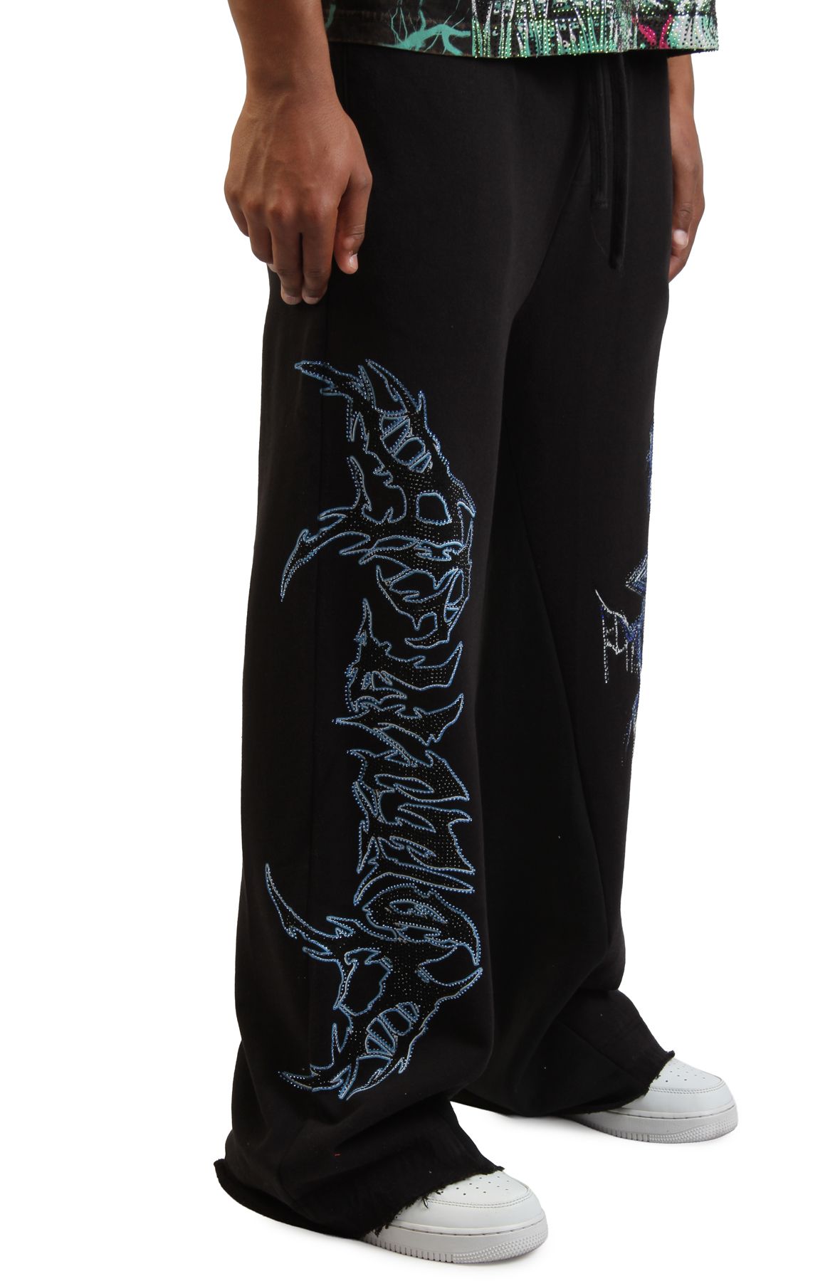 AFFLICTION TOXIC WRATH WIDE LEG PANT A30970-BK - Shiekh