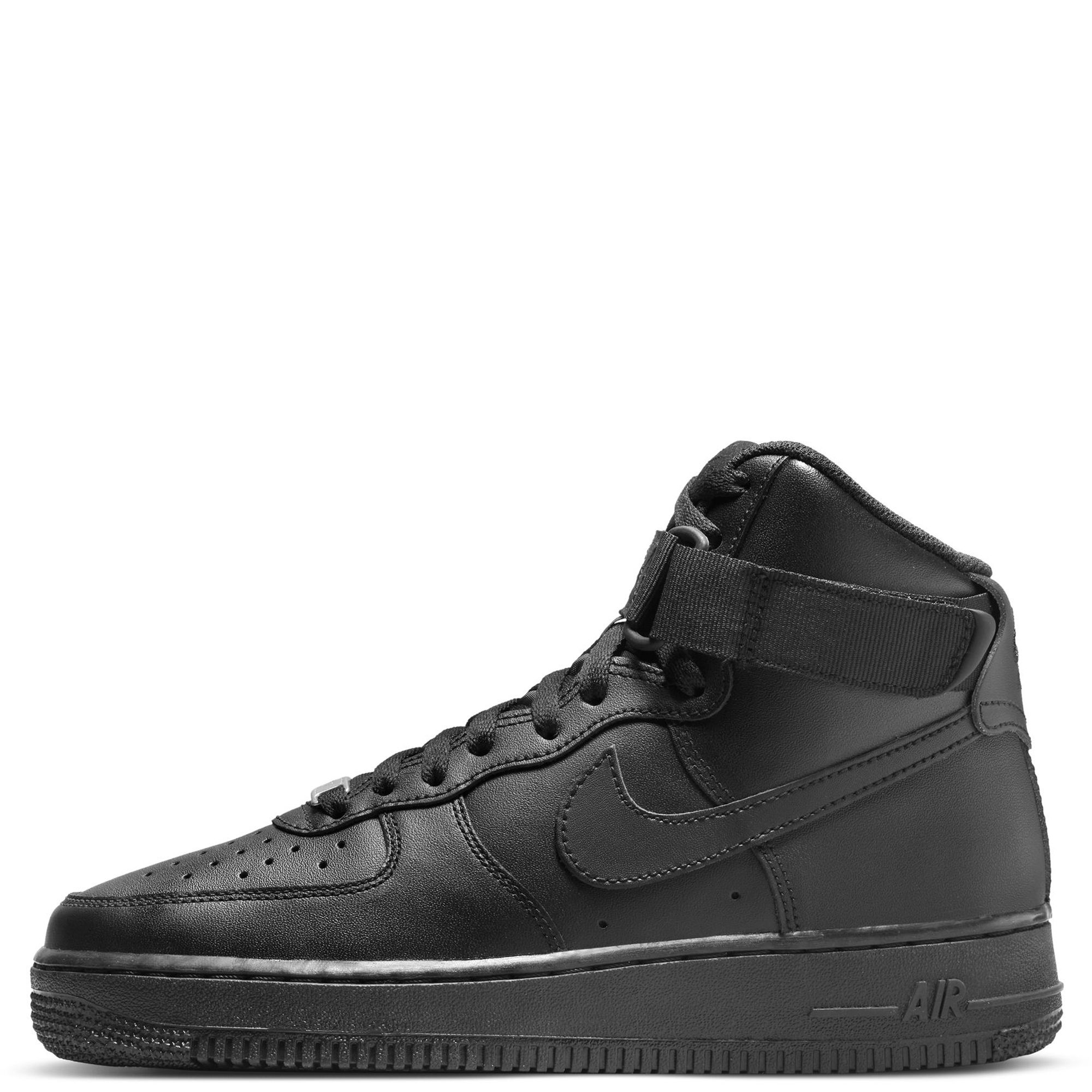 Nike Air Force 1 High Black/Black/Black Women's Shoes, Size: 6.5