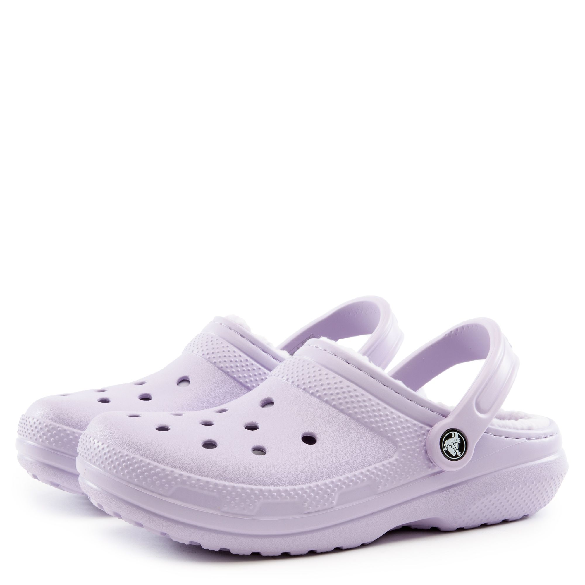 classic lined clog lavender